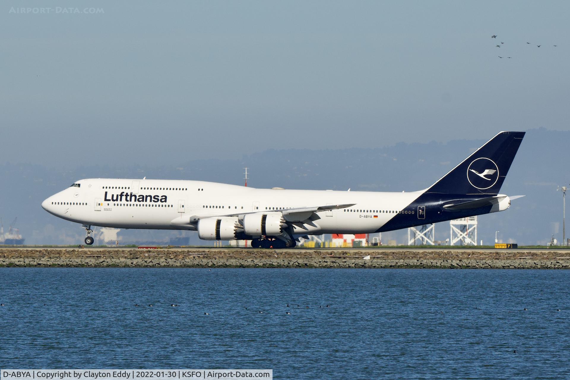 D-ABYA, 2012 Boeing 747-830 C/N 37827, SFO 2022.