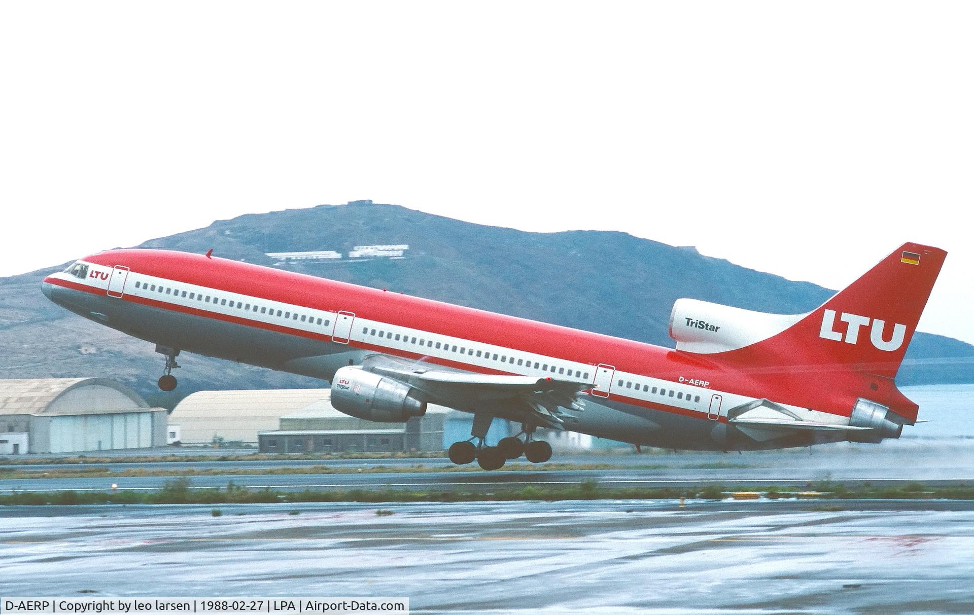 D-AERP, Lockheed L-1011-385-1 TriStar 1 C/N 193A-1152, Las Palmas 27.2.1988