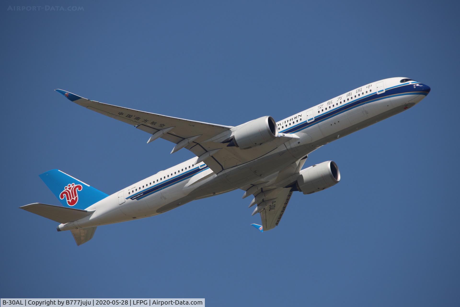 B-30AL, 2019 Airbus A350-941 C/N 0347, departure from CDG