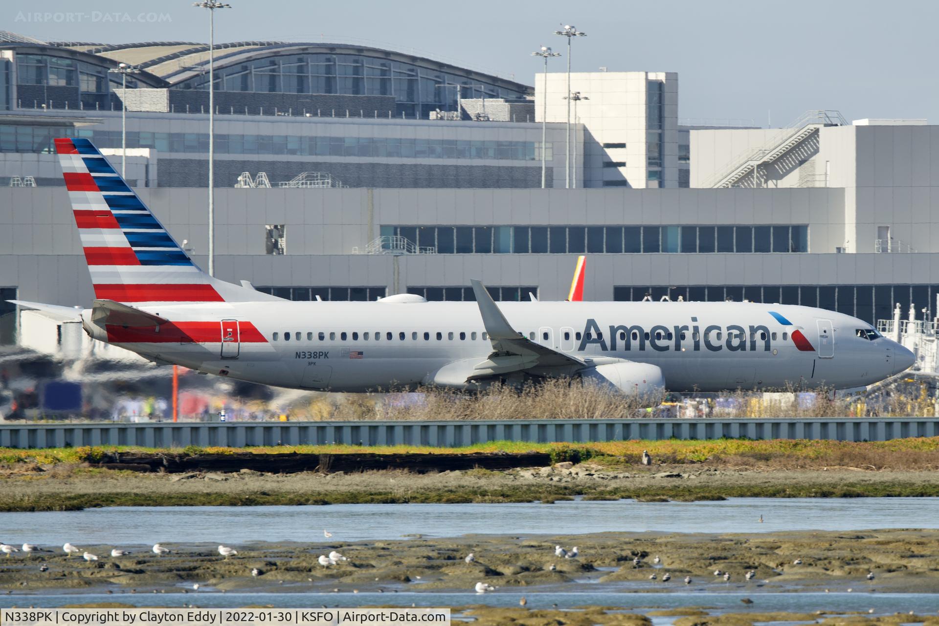 N338PK, 2017 Boeing 737-823 C/N 31268, SFO 2022.