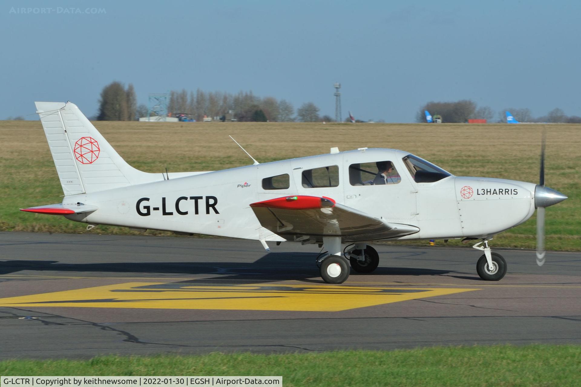 G-LCTR, 2019 Piper PA-28-181 Cherokee Archer III C/N 28-81276, Leaving Norwich.