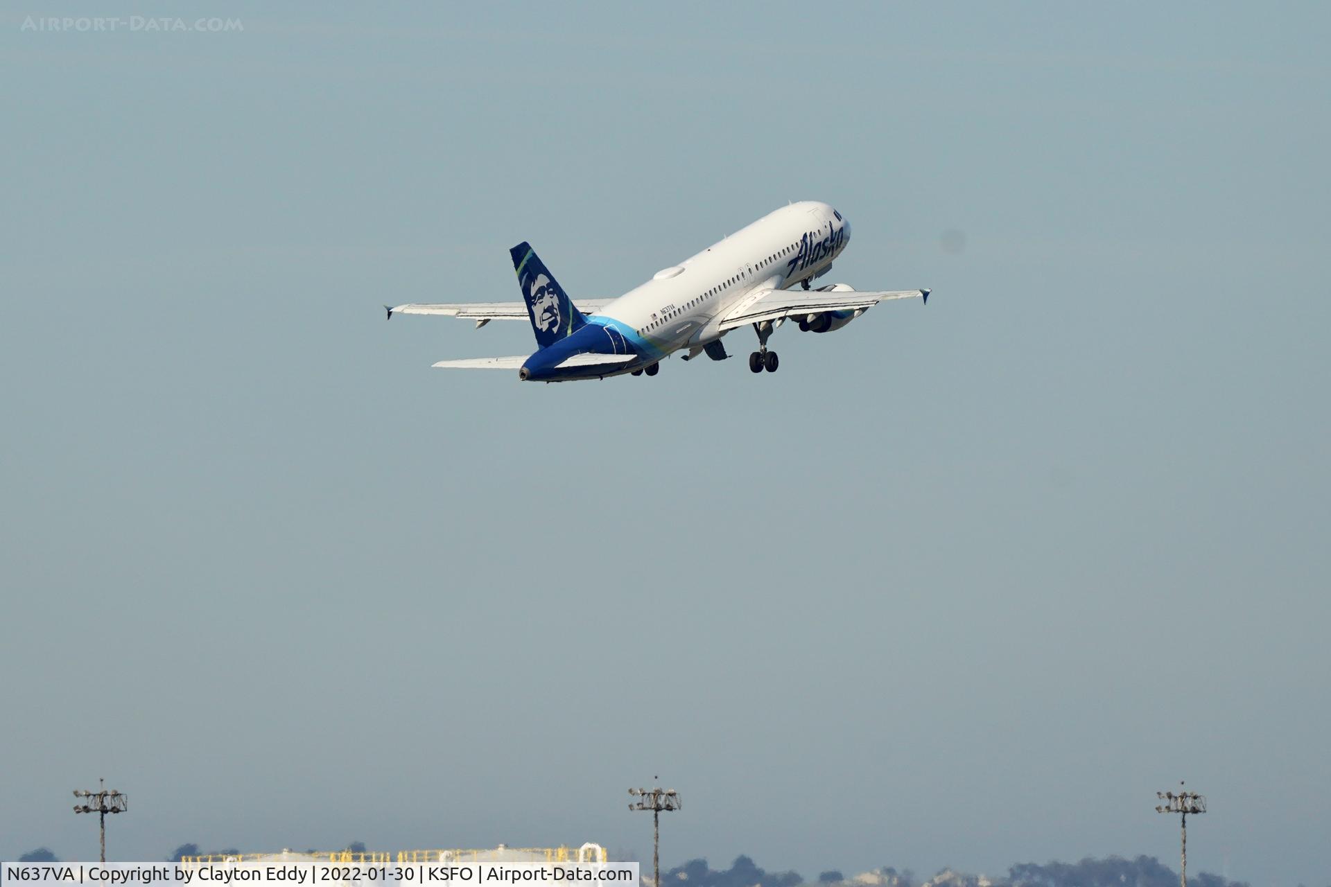 N637VA, 2008 Airbus A320-214 C/N 3465, SFO 2022.