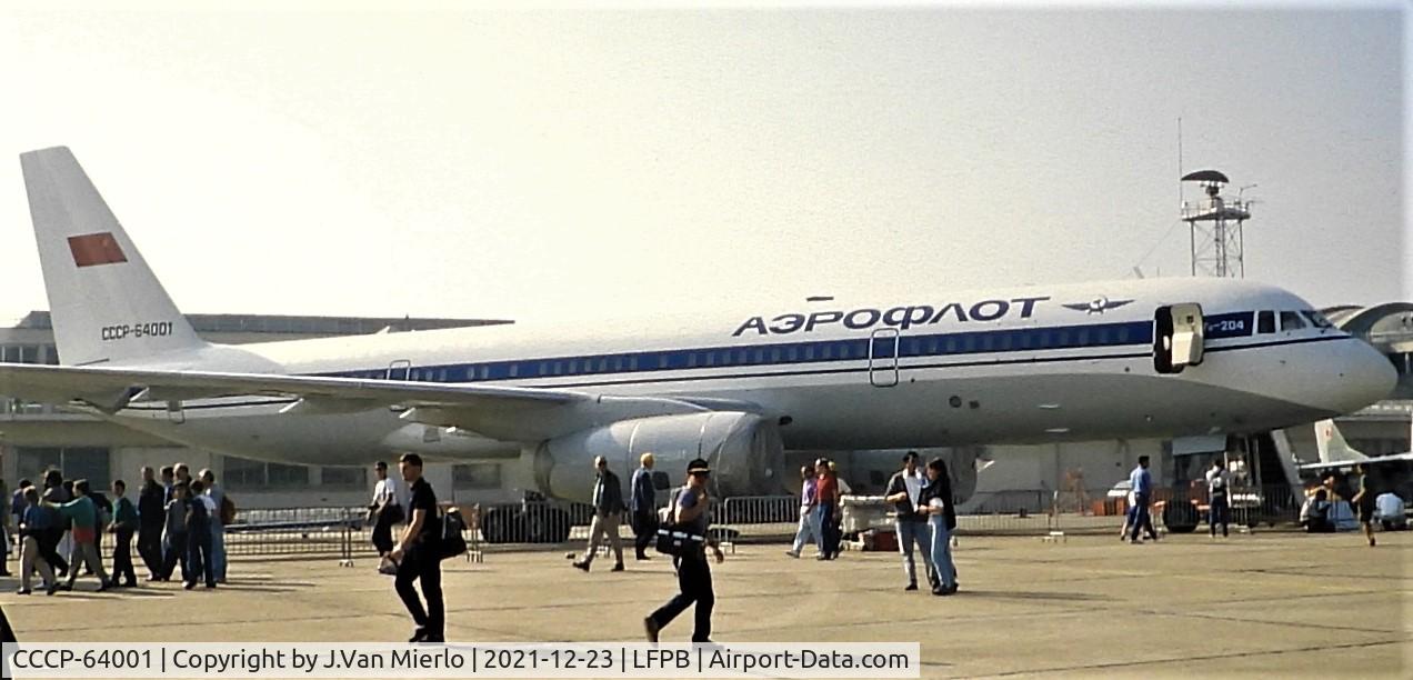 CCCP-64001, 1989 Tupolev Tu-204 C/N 145074-64001, Slide scan