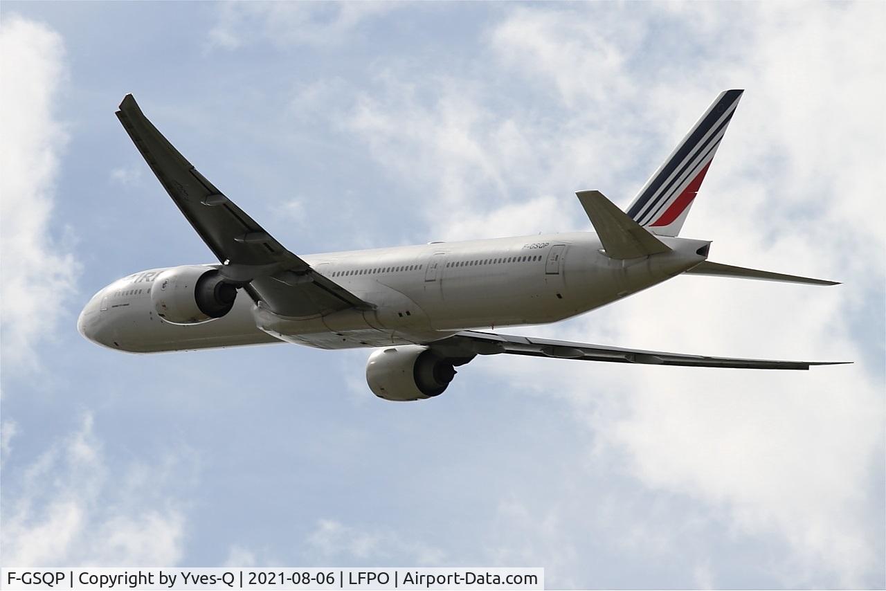 F-GSQP, 2006 Boeing 777-328/ER C/N 35676, Boeing 777-328ER, Climbing from rwy 24, Paris Orly airport (LFPO-ORY)