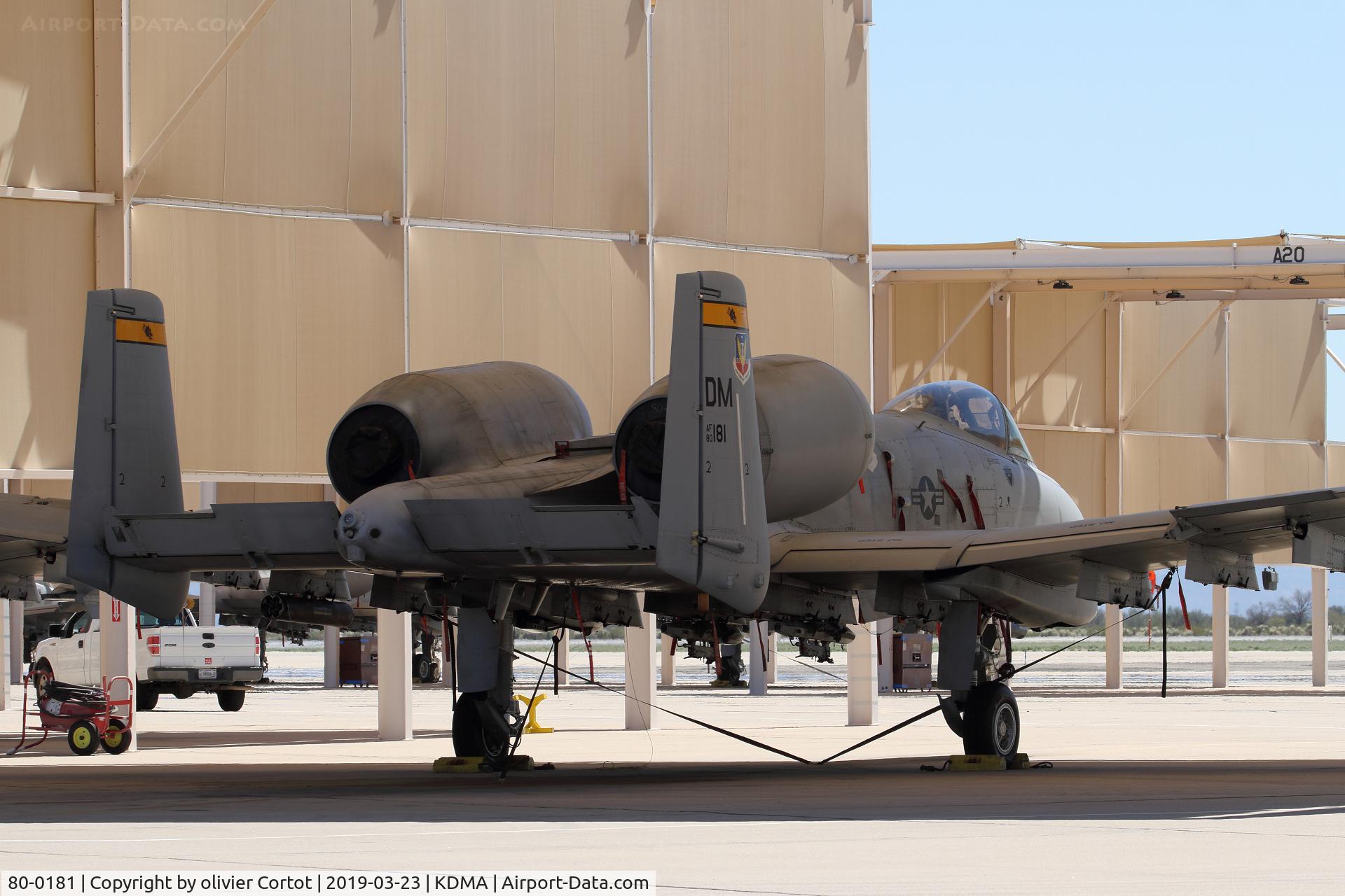 80-0181, 1980 Fairchild Republic A-10C Thunderbolt II C/N A10-0531, static display, 2019