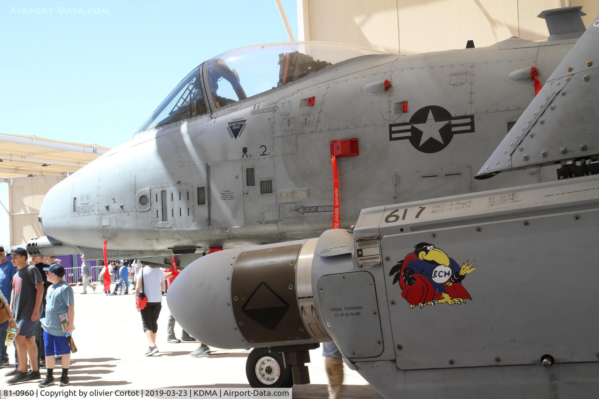 81-0960, 1981 Fairchild Republic A-10C Thunderbolt II C/N A10-0655, 2019 airshow. note the 
