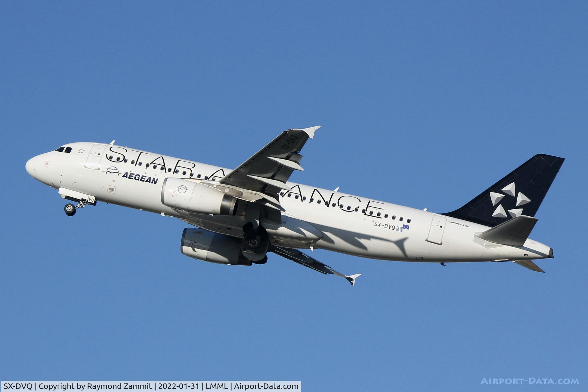 SX-DVQ, 2008 Airbus A320-232 C/N 3526, A320 SX-DVQ Aegean Airways in Star Alliance livery