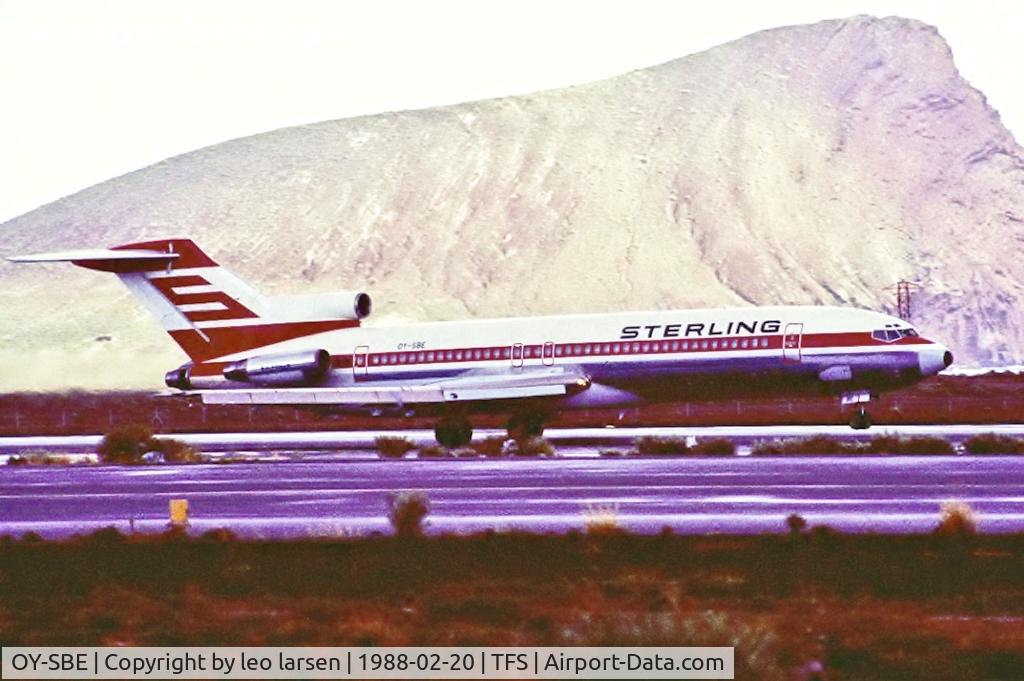 OY-SBE, 1980 Boeing 727-2J4 C/N 22079, Tenerife South 20.2.1988