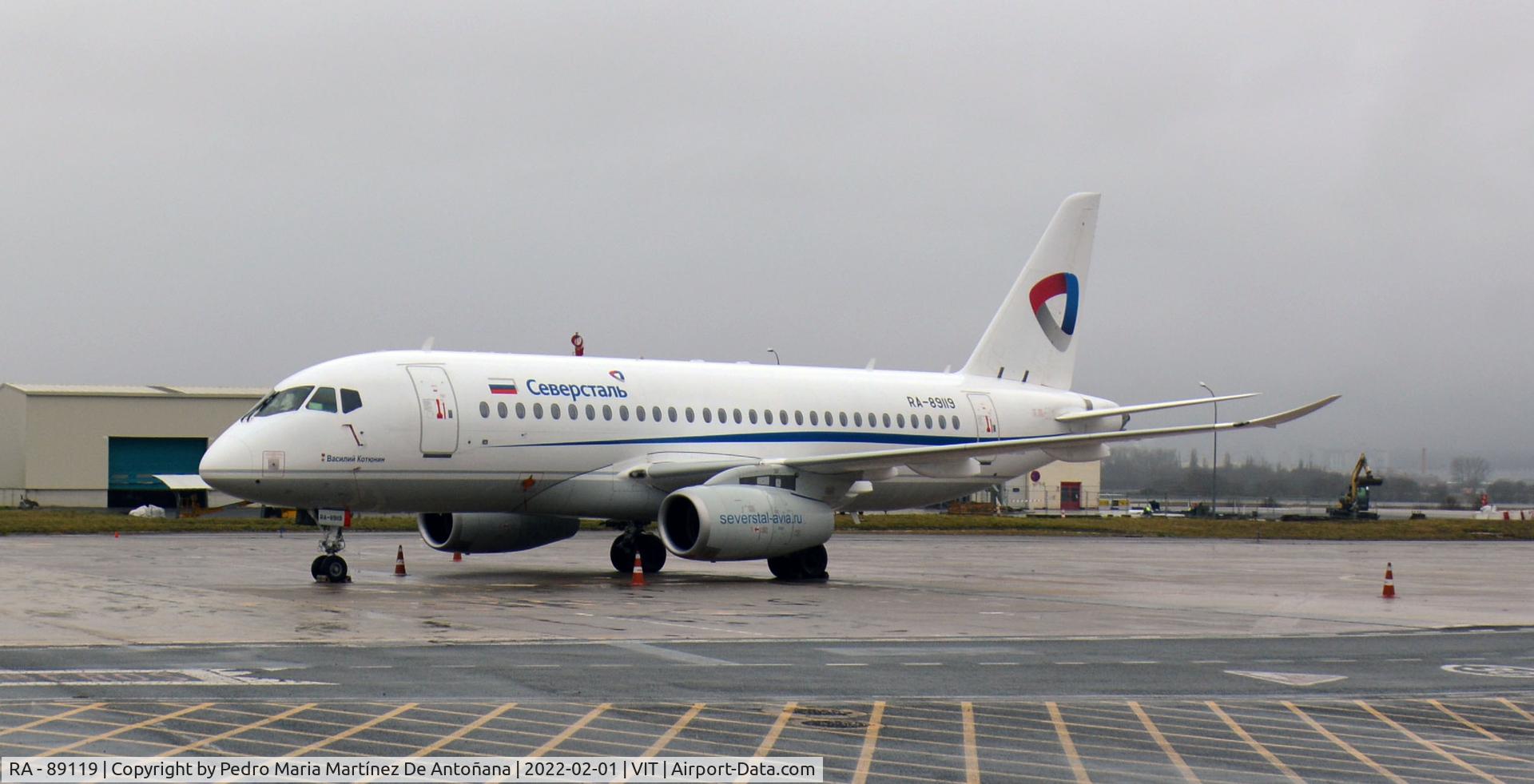 RA - 89119, 2017 Sukhoi Superjet 100-95B C/N 95154, Aeropuerto de Foronda - Vitoria-Gasteiz - Euskadi - España