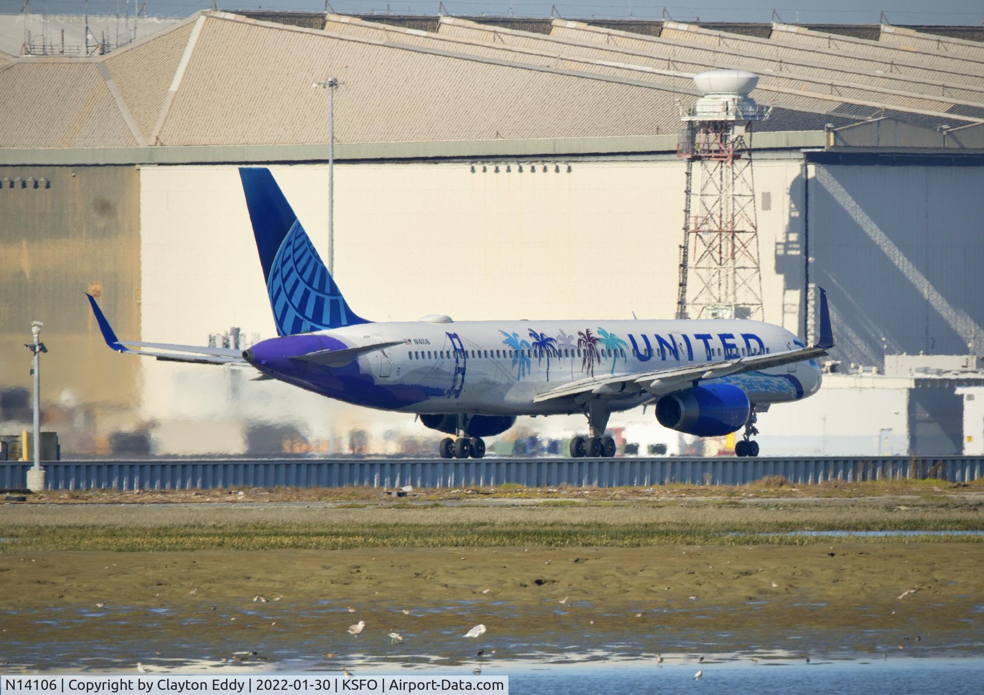 N14106, 1994 Boeing 757-224 C/N 27296, SFO 2022.