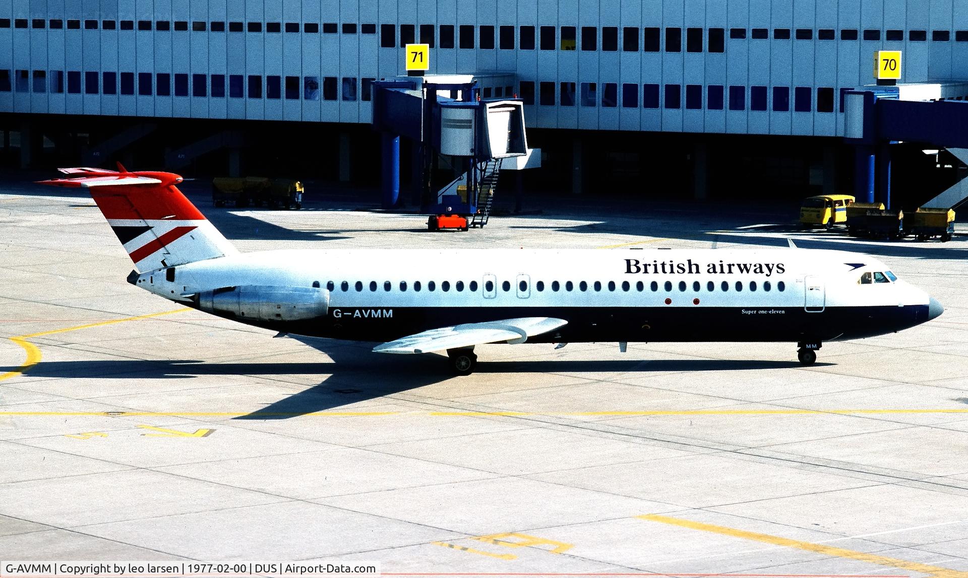 G-AVMM, 1968 BAC 111-510ED One-Eleven C/N BAC.141, Düsseldorf 2.1977