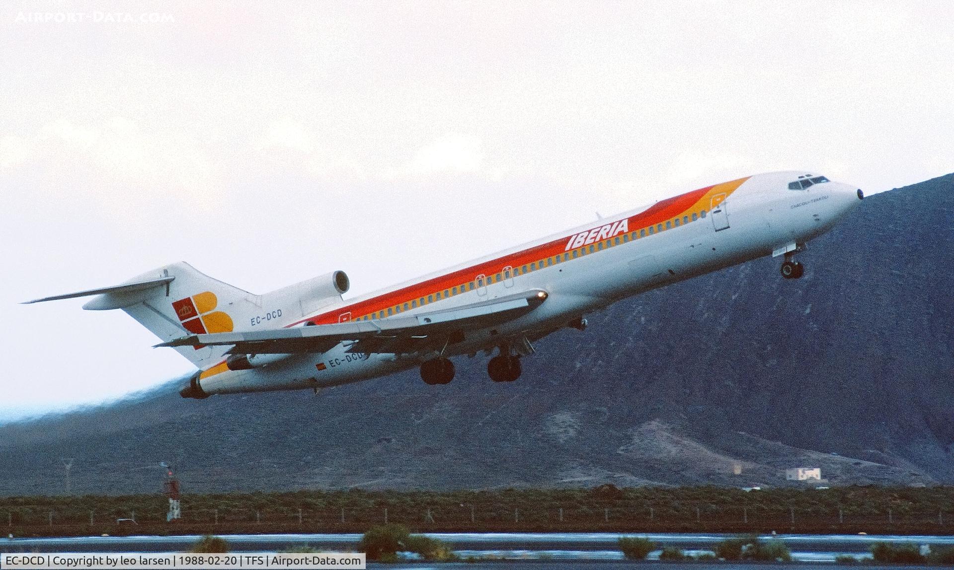 EC-DCD, 1978 Boeing 727-256 C/N 21610, Tenerife South 20.2.1988