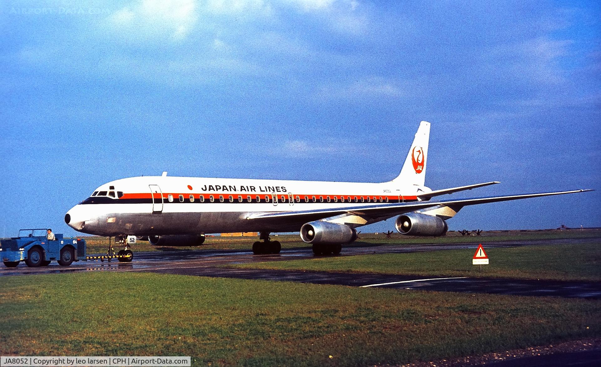 JA8052, 1971 Douglas DC-8-62 C/N 46153, Copenhagen 5.1972