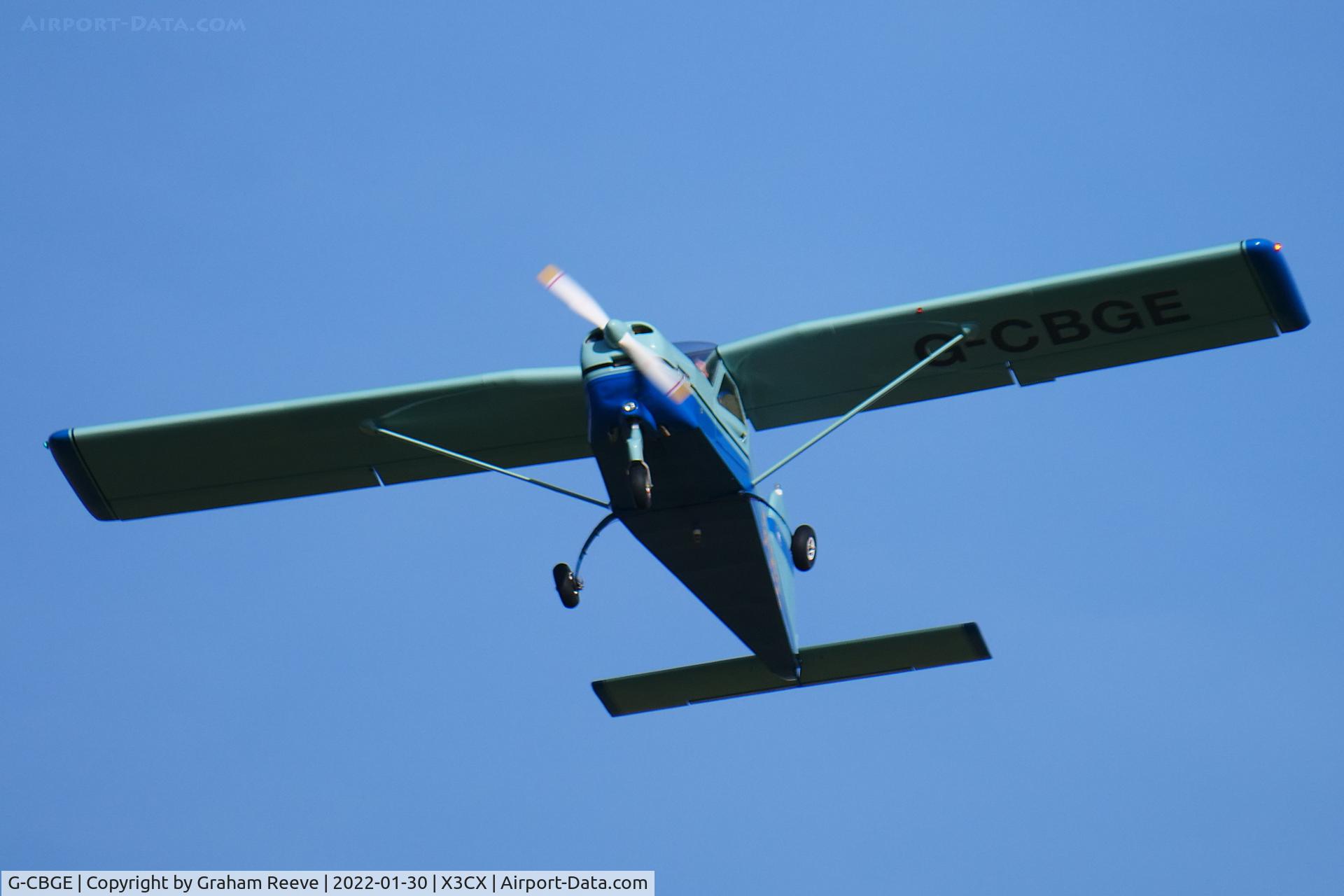 G-CBGE, 2002 Tecnam P-92EA Echo C/N PFA 318-13680, Overhead at Northrepps.