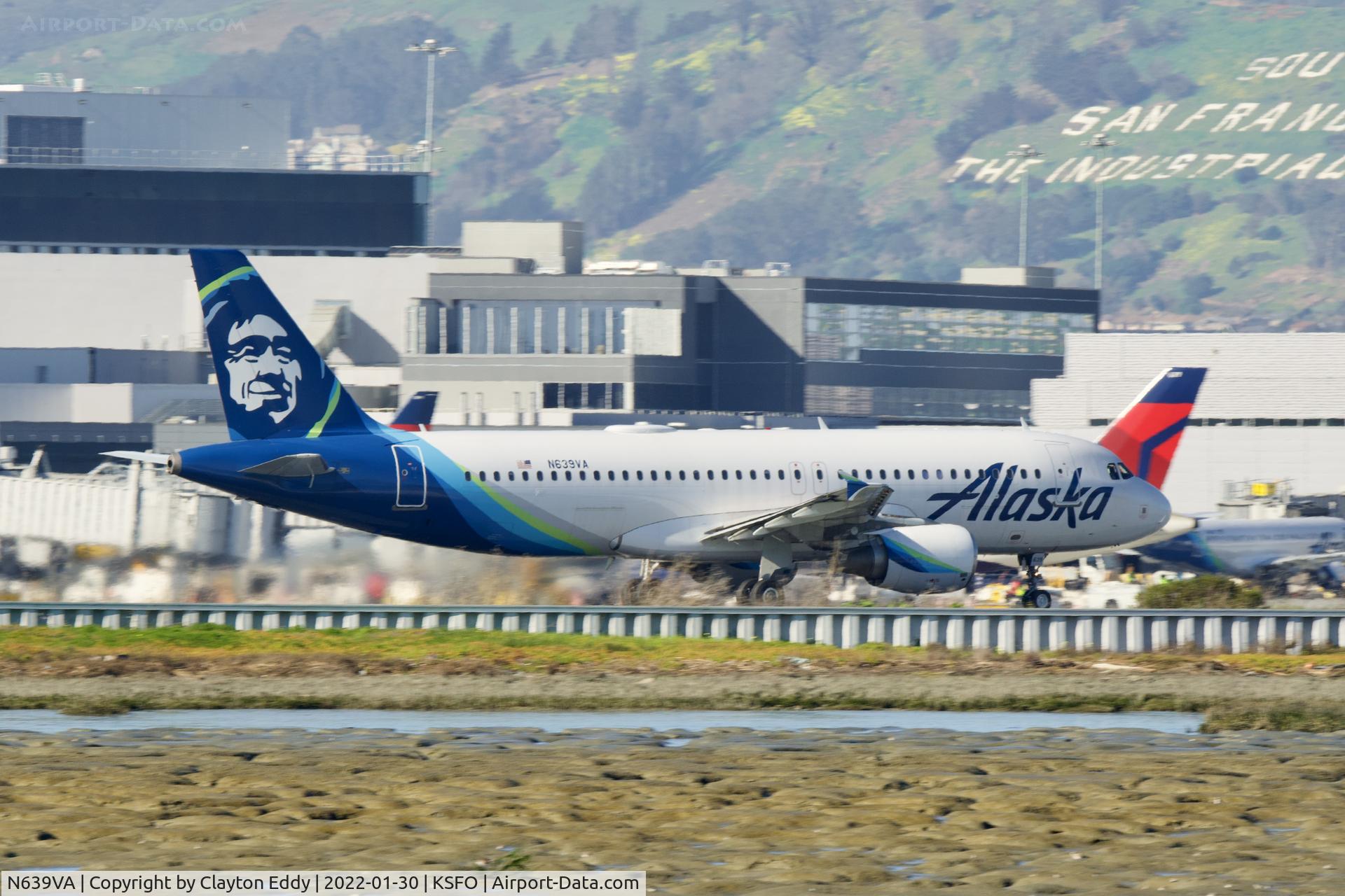 N639VA, 2007 Airbus A320-214 C/N 3016, SFO 2022.