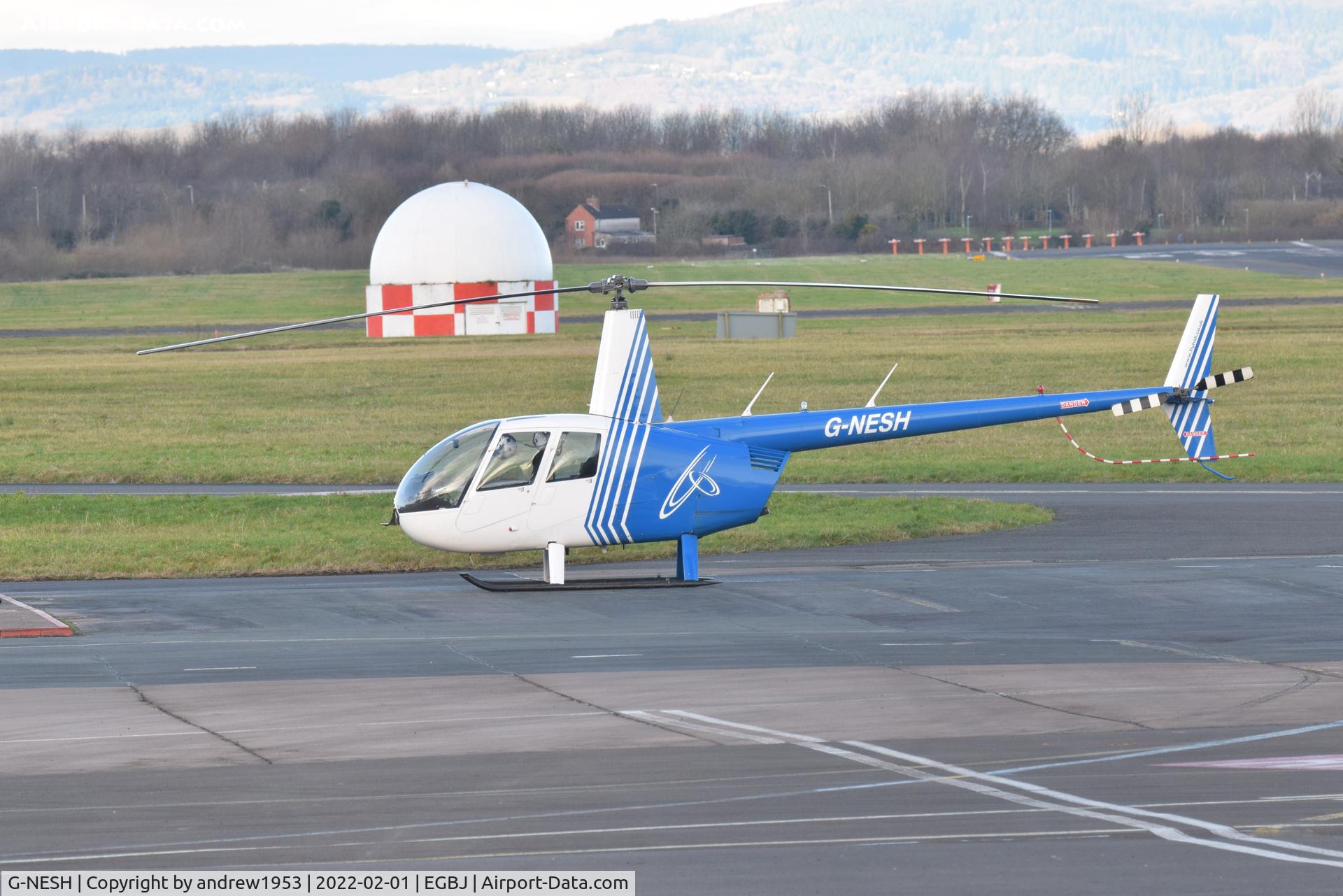 G-NESH, 2007 Robinson R44 Clipper II C/N 11609, G-NESH at Gloucestershire Airport.