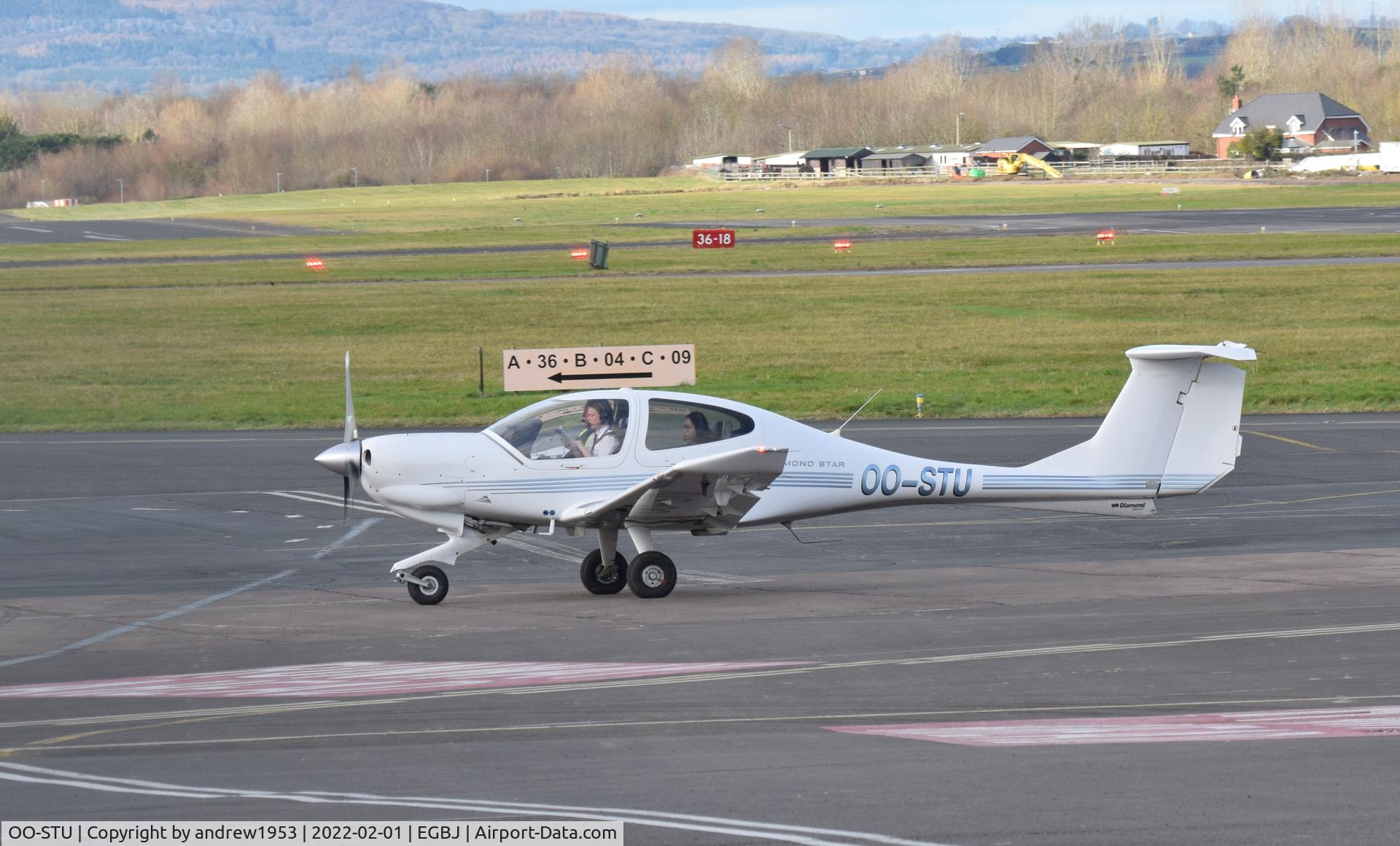 OO-STU, 2008 Diamond DA-40D Diamond Star C/N D4.350, OO-STU at Gloucestershire Airport.