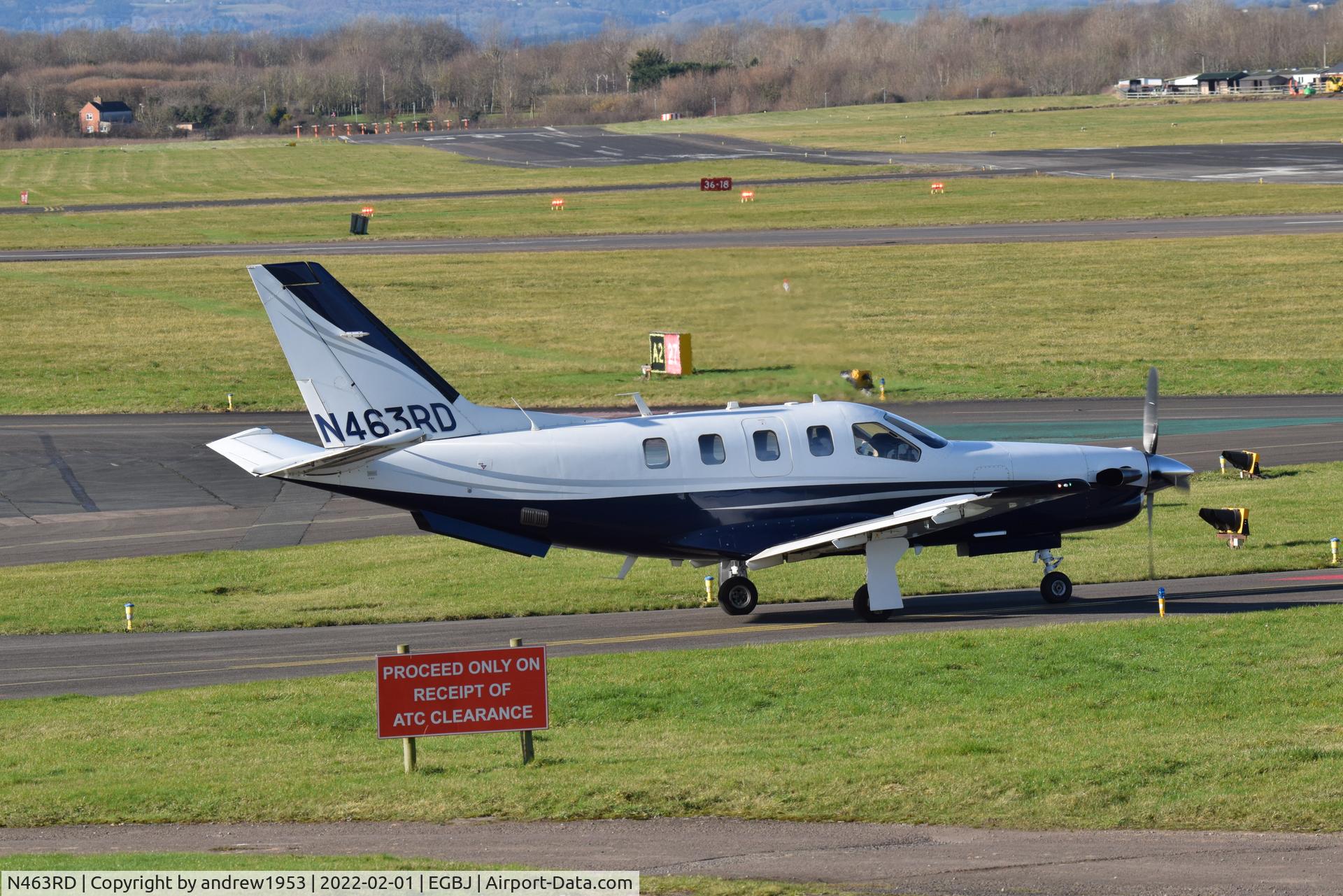 N463RD, 2008 Socata TBM-700 C/N 463, N463RD at Gloucestershire Airport.