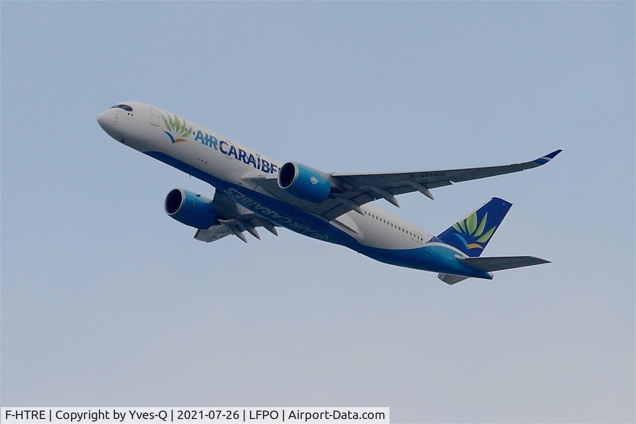 F-HTRE, 2019 Airbus A350-941 C/N 327, Airbus A350-941, Climbing from rwy 24, Paris-Orly airport (LFPO-ORY)