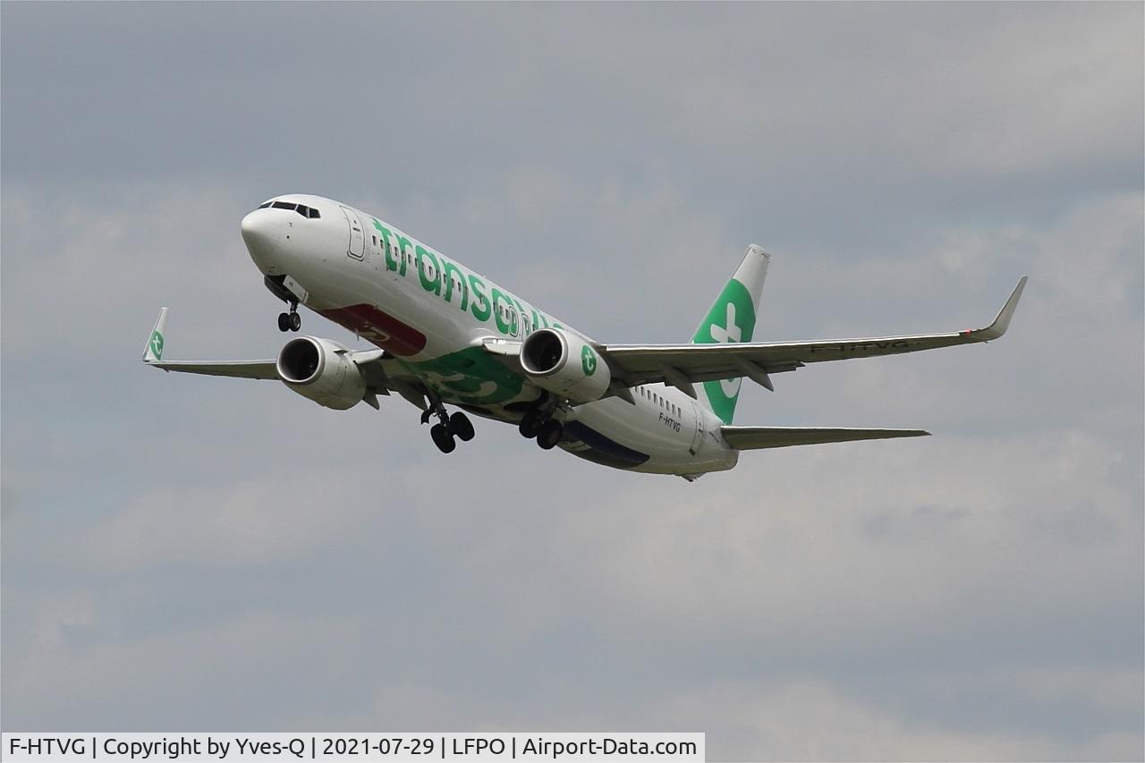 F-HTVG, 2017 Boeing 737-8K2 C/N 62156, Boeing 737-8K2, Take off rwy 24, Paris-Orly airport (LFPO-ORY)