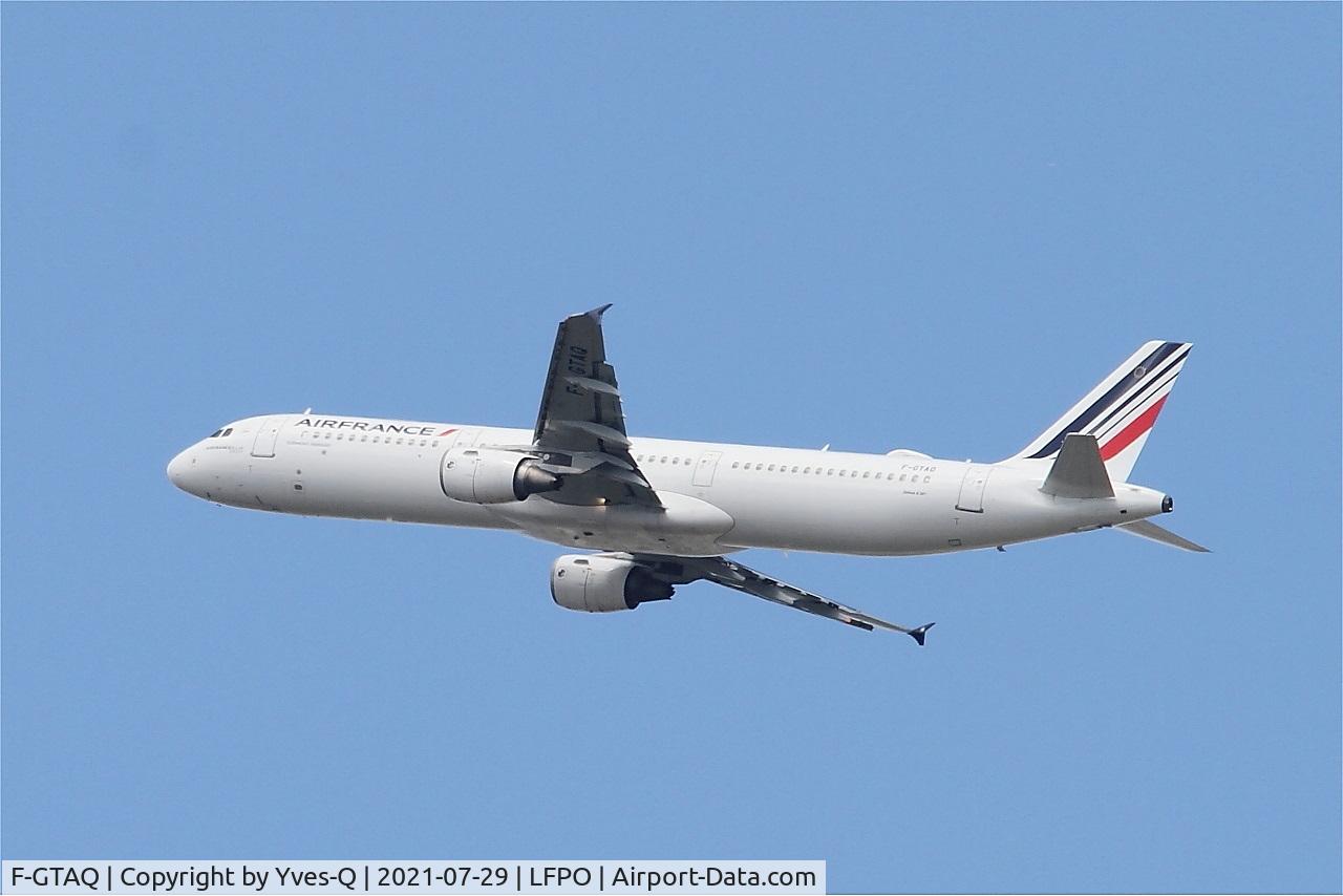 F-GTAQ, 2008 Airbus A321-211 C/N 3399, Airbus A321-211, Climbing from rwy 24, Paris-Orly Airport (LFPO-ORY)
