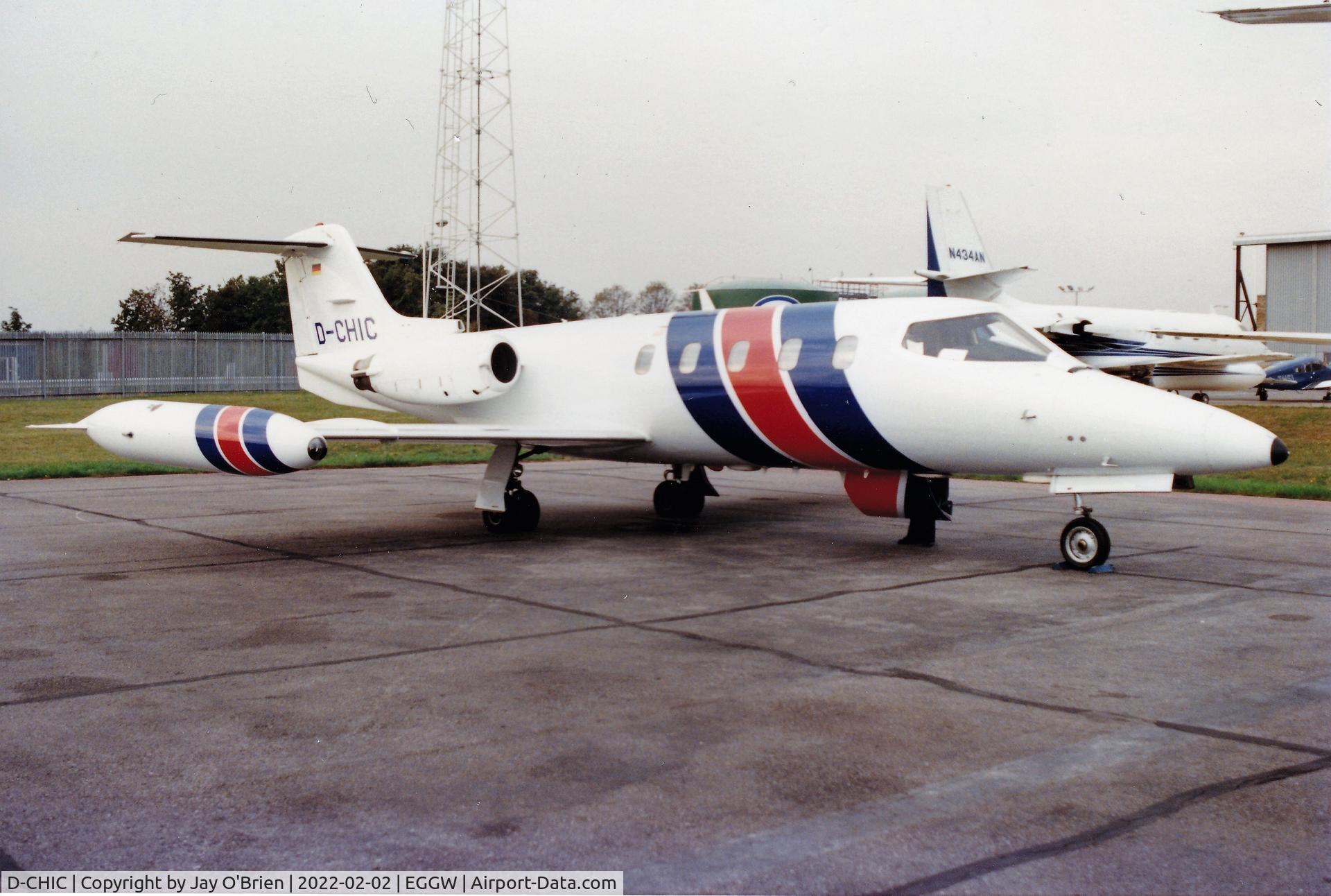 D-CHIC, 1981 Gates Learjet 25D C/N 347, Scanned 35mm photo