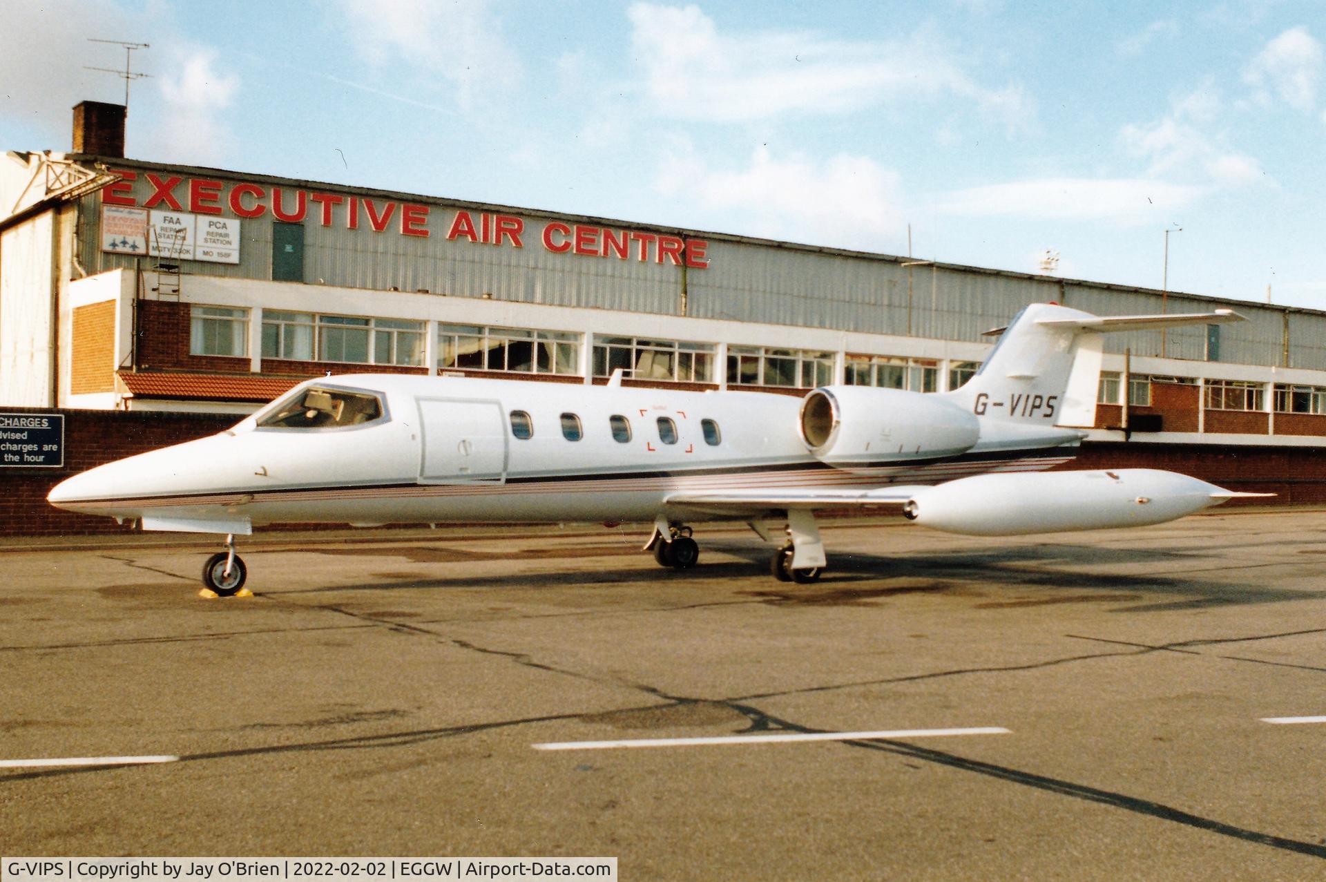G-VIPS, 1987 Gates Learjet 35A C/N 35A-614, Scanned 35mm photo