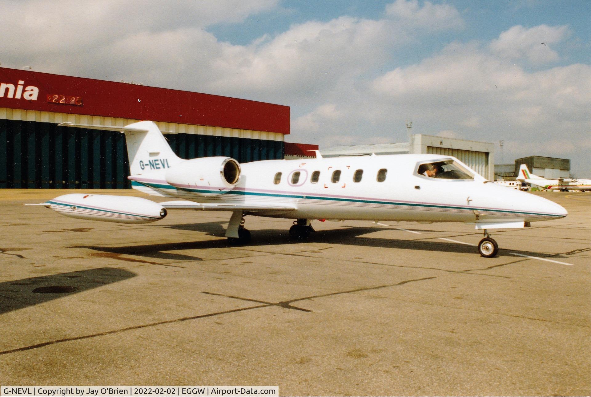 G-NEVL, 1990 Learjet 35A C/N 35A-662, Scanned 35mm photo