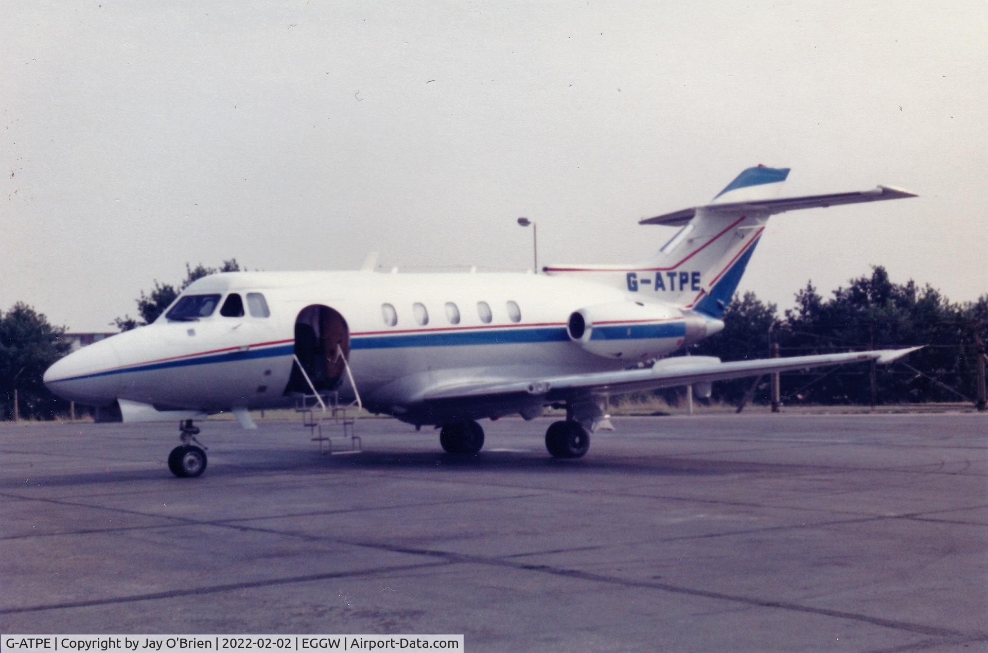 G-ATPE, 1966 Hawker Siddeley HS.125 Series 1B/522 C/N 25092, Scanned 35mm photo