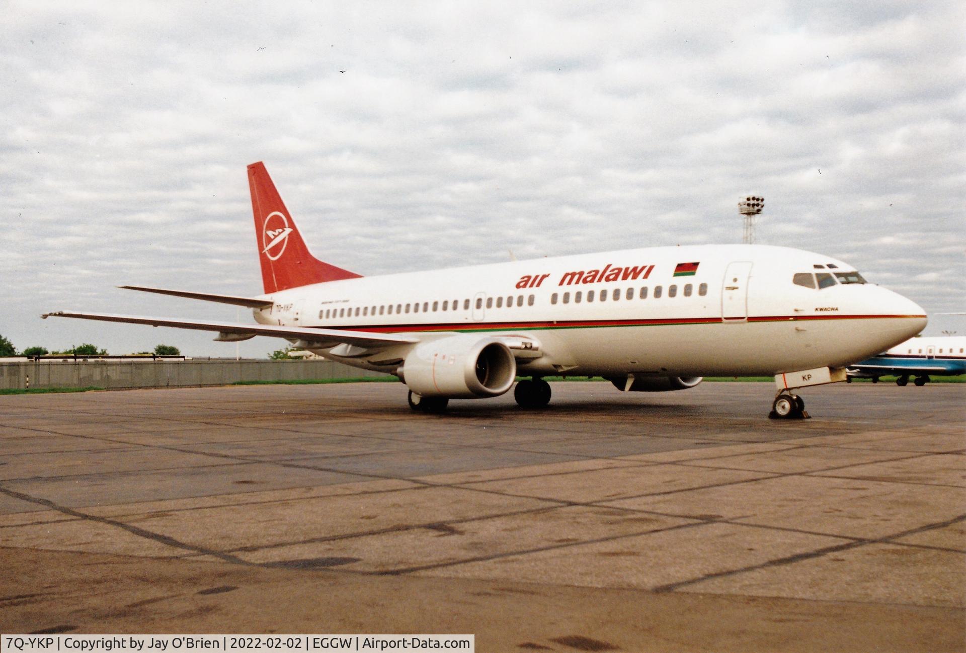 7Q-YKP, 1991 Boeing 737-33A C/N 25056, Scanned 35mm photo