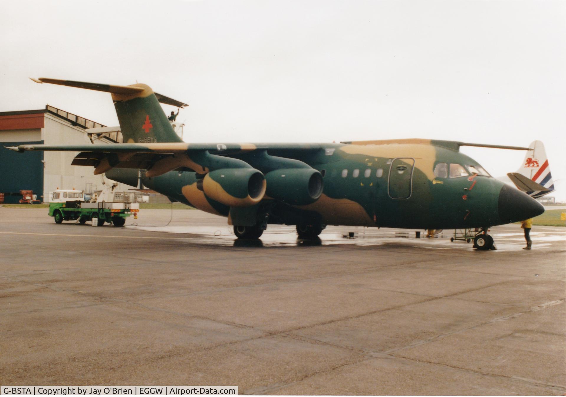 G-BSTA, 1982 British Aerospace BAe.146-100 C/N E1002, Scanned 35mm photo