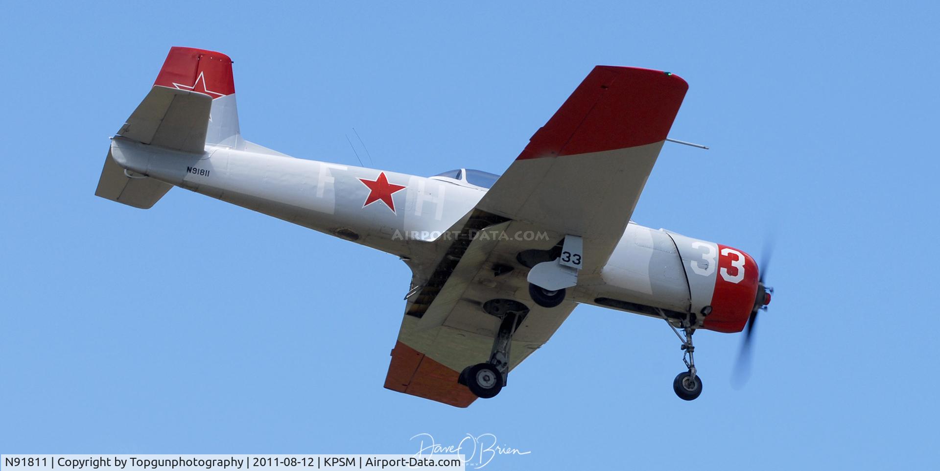 N91811, 1972 Nanchang CJ-6A C/N 2432071, Northeast Raiders