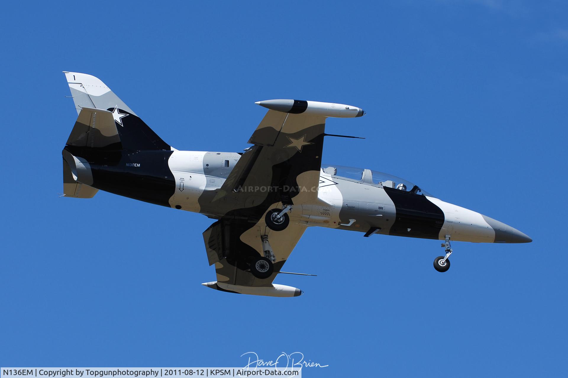 N136EM, 1984 Aero L-39C Albatros C/N 432917, Heavy Metal Lead coming in to land
