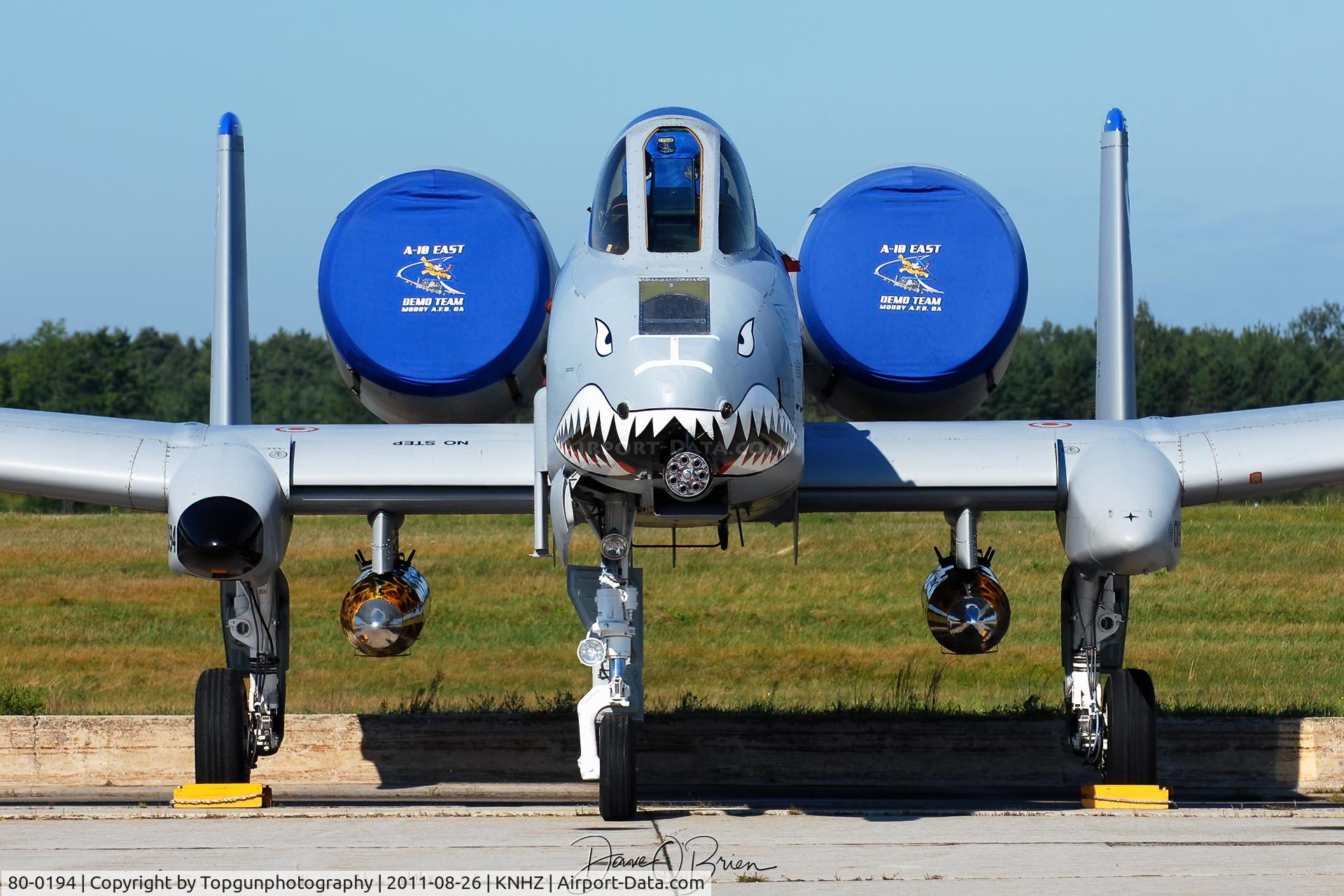 80-0194, 1980 Fairchild Republic A-10C Thunderbolt II C/N A10-0544, Backup Demo jet