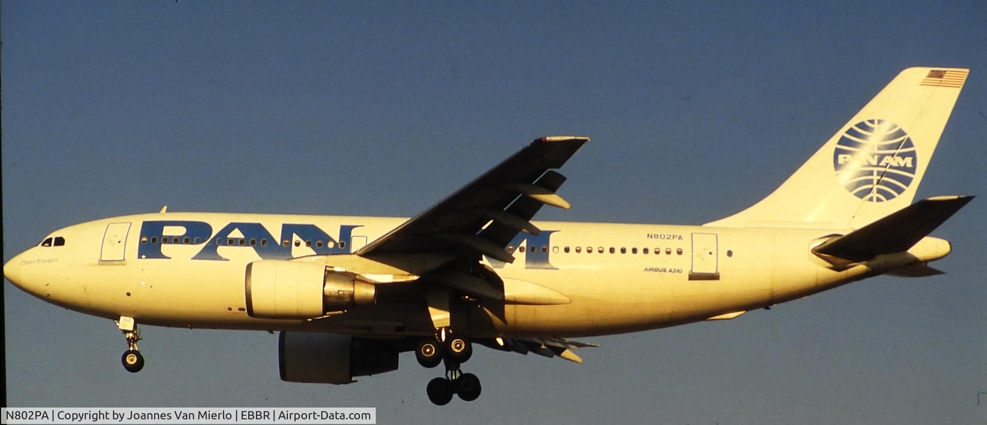 N802PA, 1985 Airbus A310-222 C/N 333, Slide scan