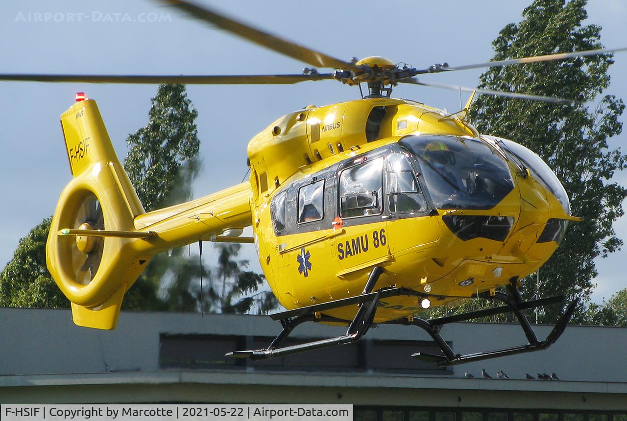 F-HSIF, 2014 Airbus Helicopters EC-145T-2 (BK-117D-2) C/N 20295, SAMU 86.