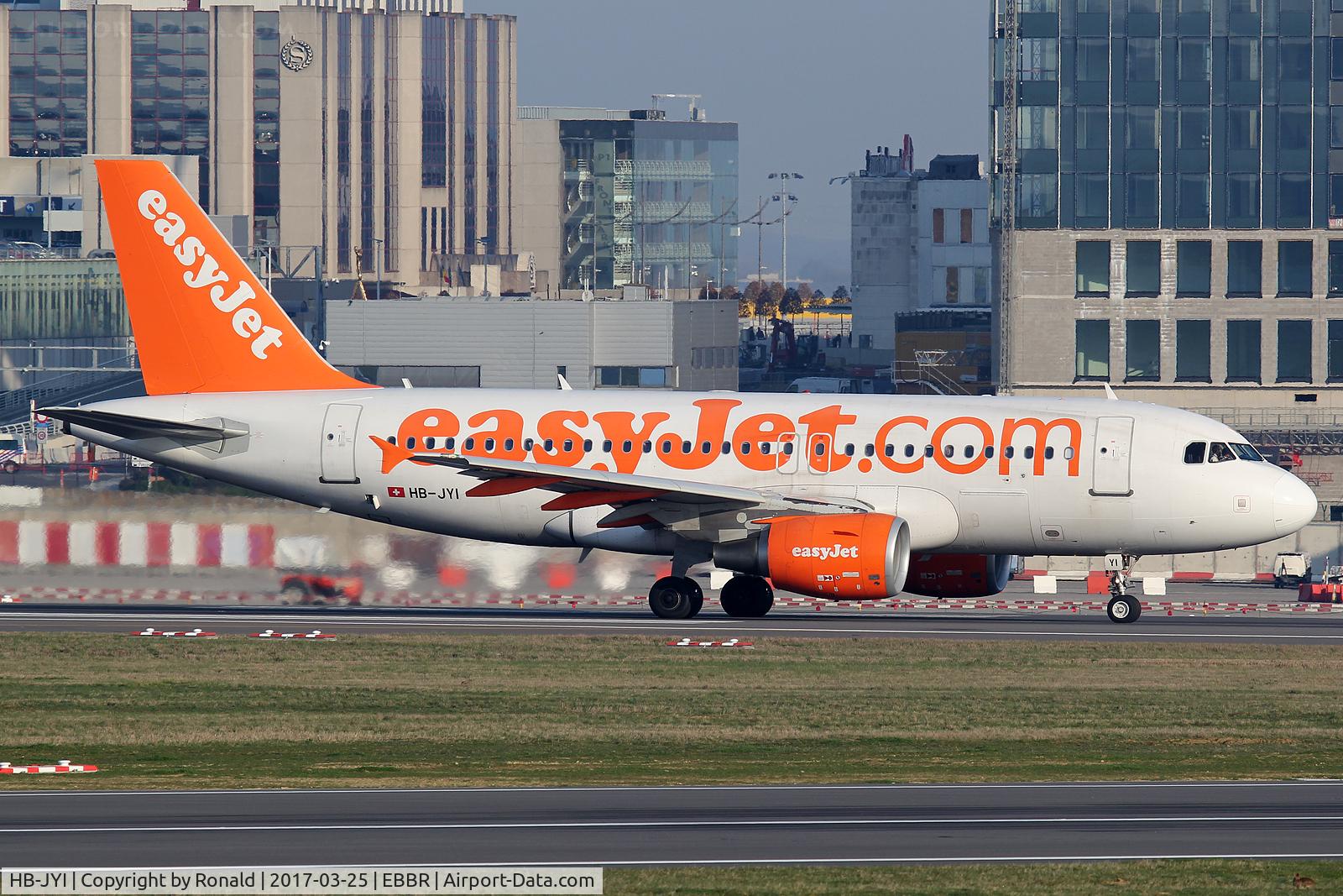HB-JYI, 2011 Airbus A319-111 C/N 4744, at bru