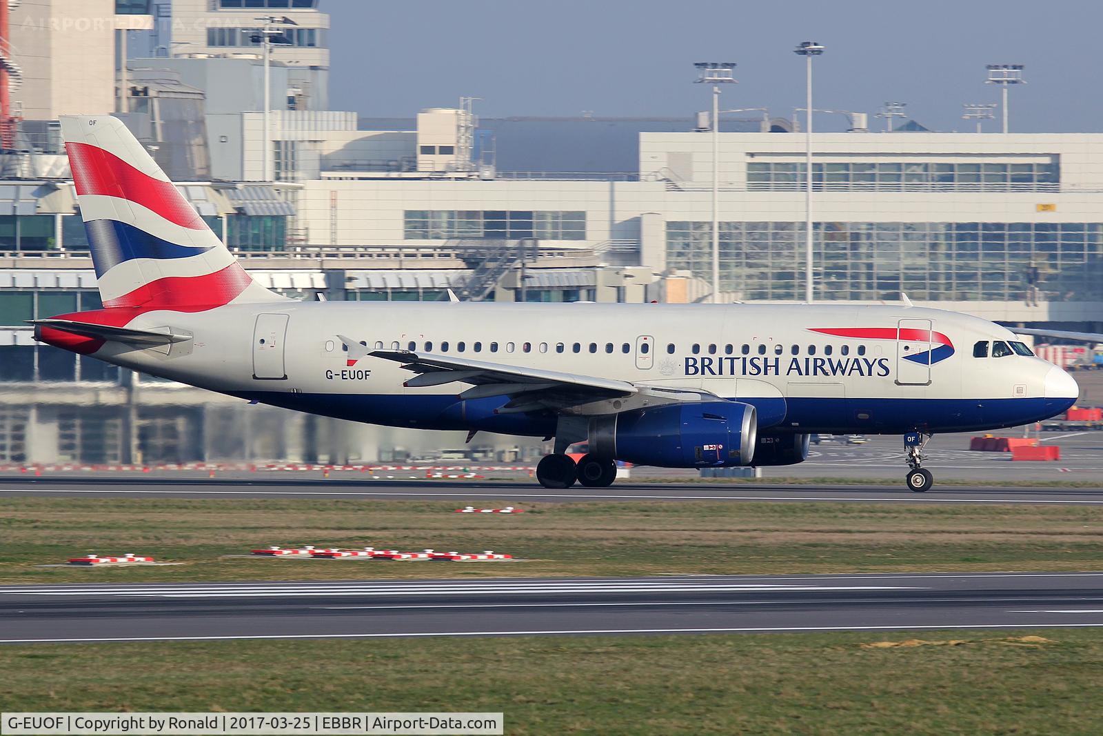 G-EUOF, 2001 Airbus A319-131 C/N 1590, at bru