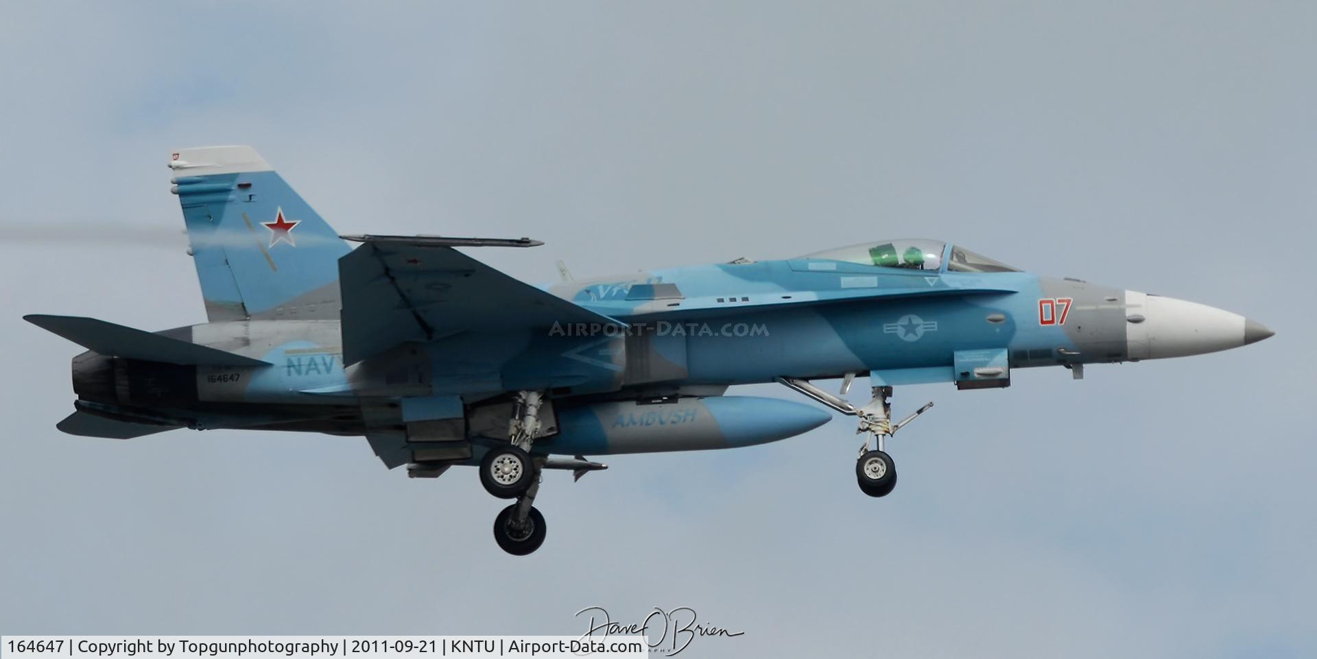 164647, 1992 McDonnell Douglas F/A-18C Hornet C/N 1071/C276, AMBUSH 07