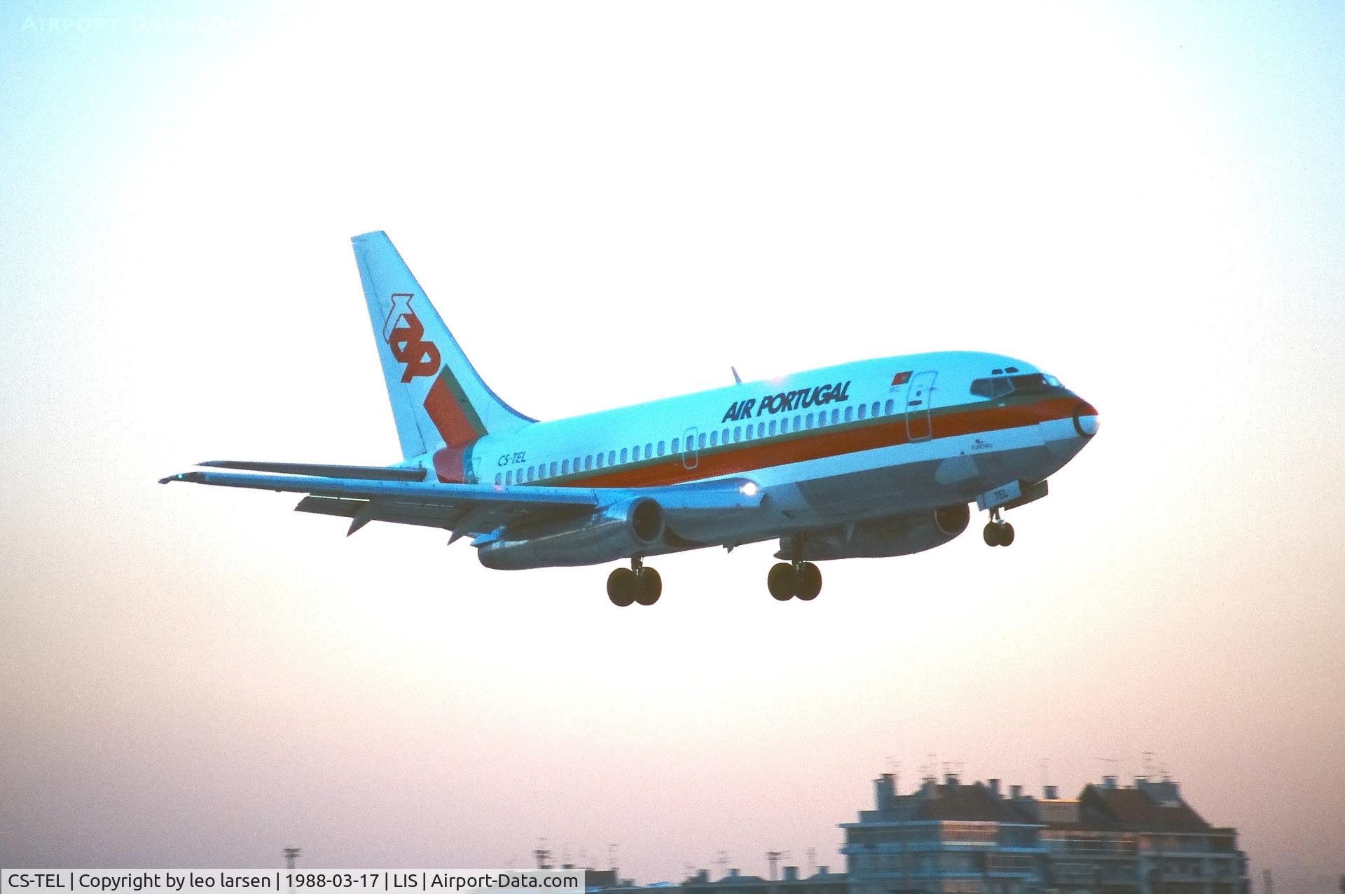 CS-TEL, 1983 Boeing 737-282 C/N 23042, Lisboa 17.3.1988