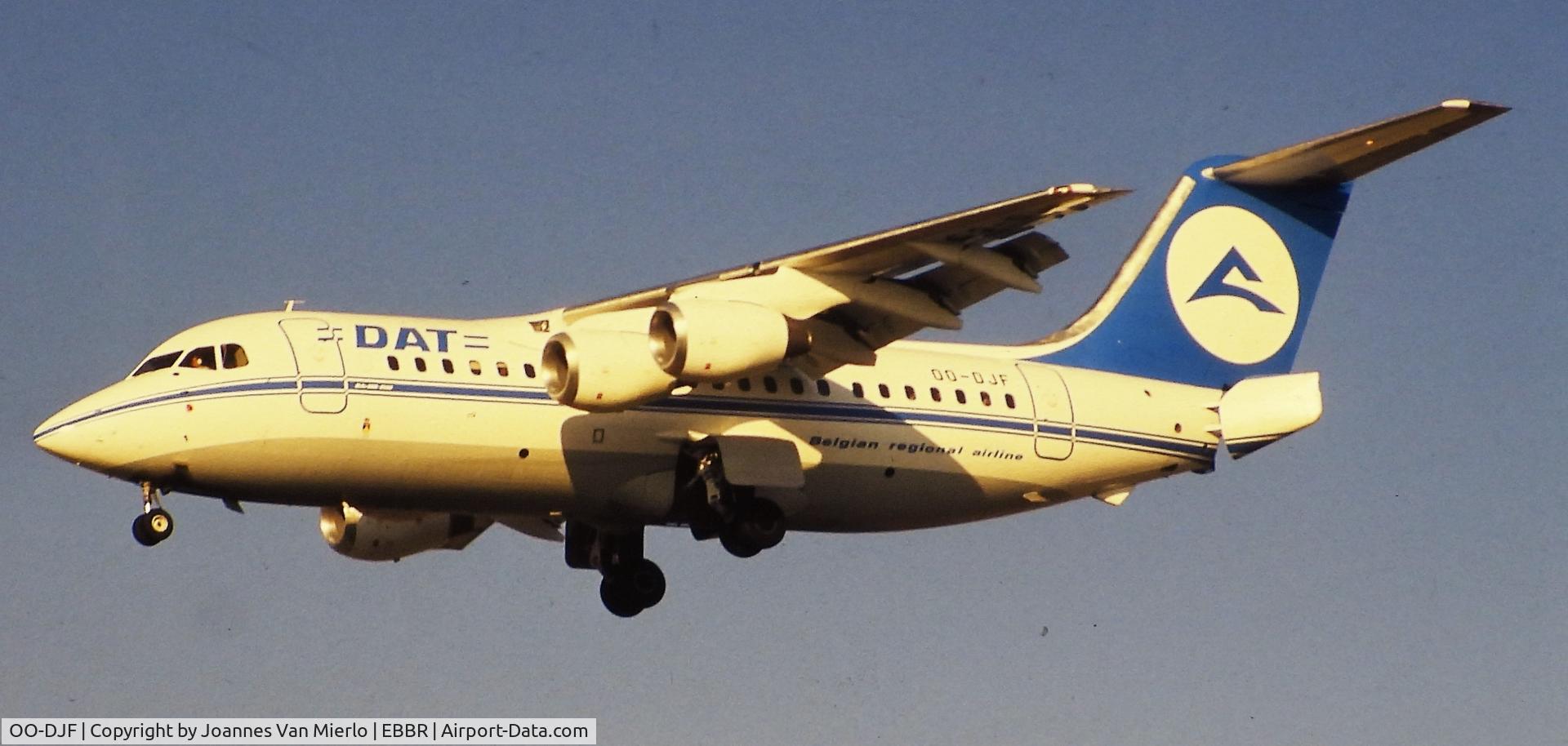OO-DJF, 1990 British Aerospace BAe.146-200 C/N E2167, Slide scan