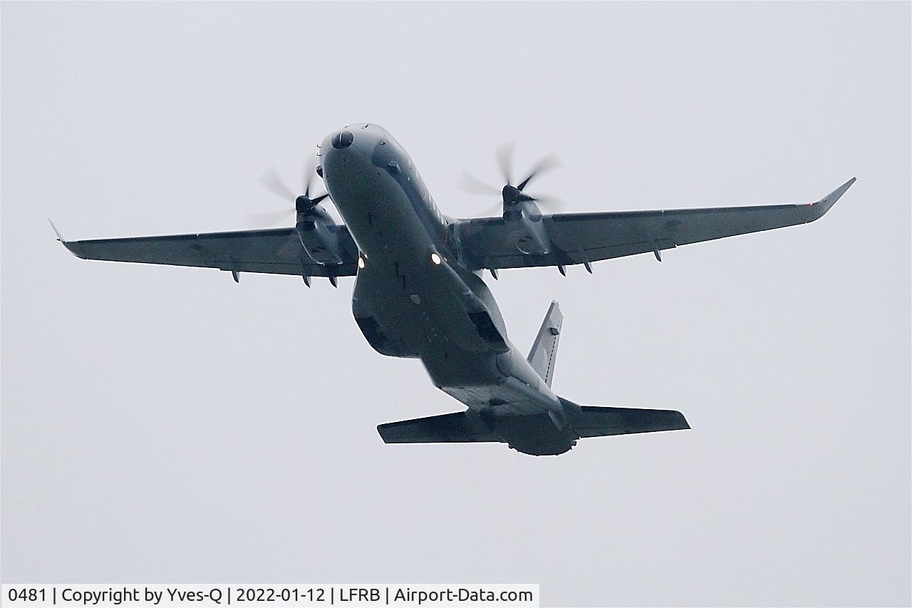 0481, 2021 CASA C-295MW C/N S.172, Airbus Military C295, Take off rwy 25L, Brest-Bretagne airport (LFRB-BES)