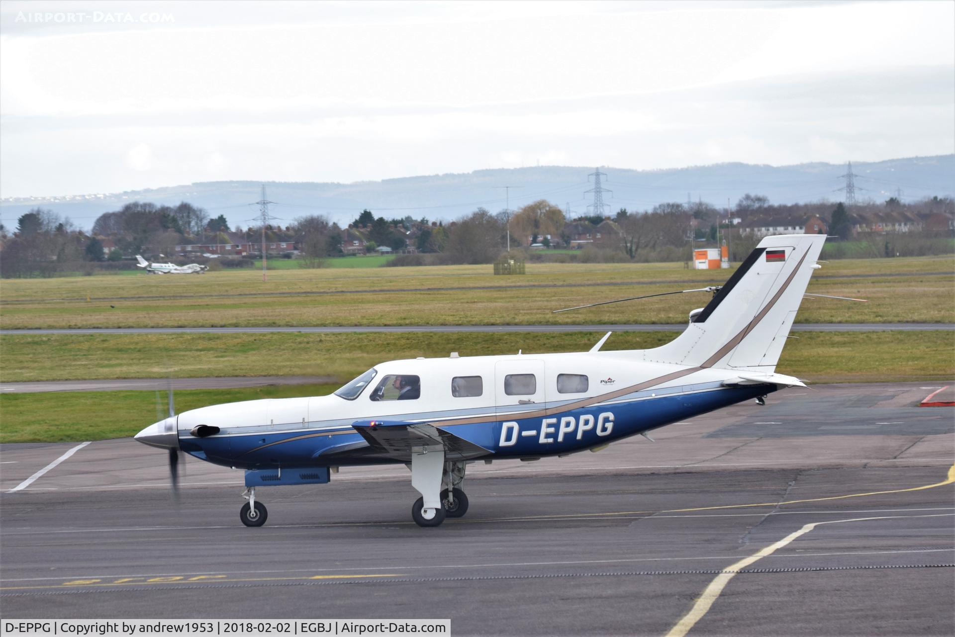 D-EPPG, Piper PA-46-500TP Malibu Meridian C/N 4697158, D-EPPG at Gloucestershire Airport.