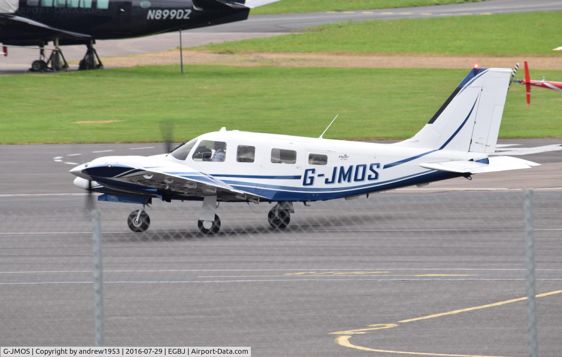 G-JMOS, Piper PA-34-220T Seneca V C/N 34-49378, G-JMOS at Gloucestershire Airport.