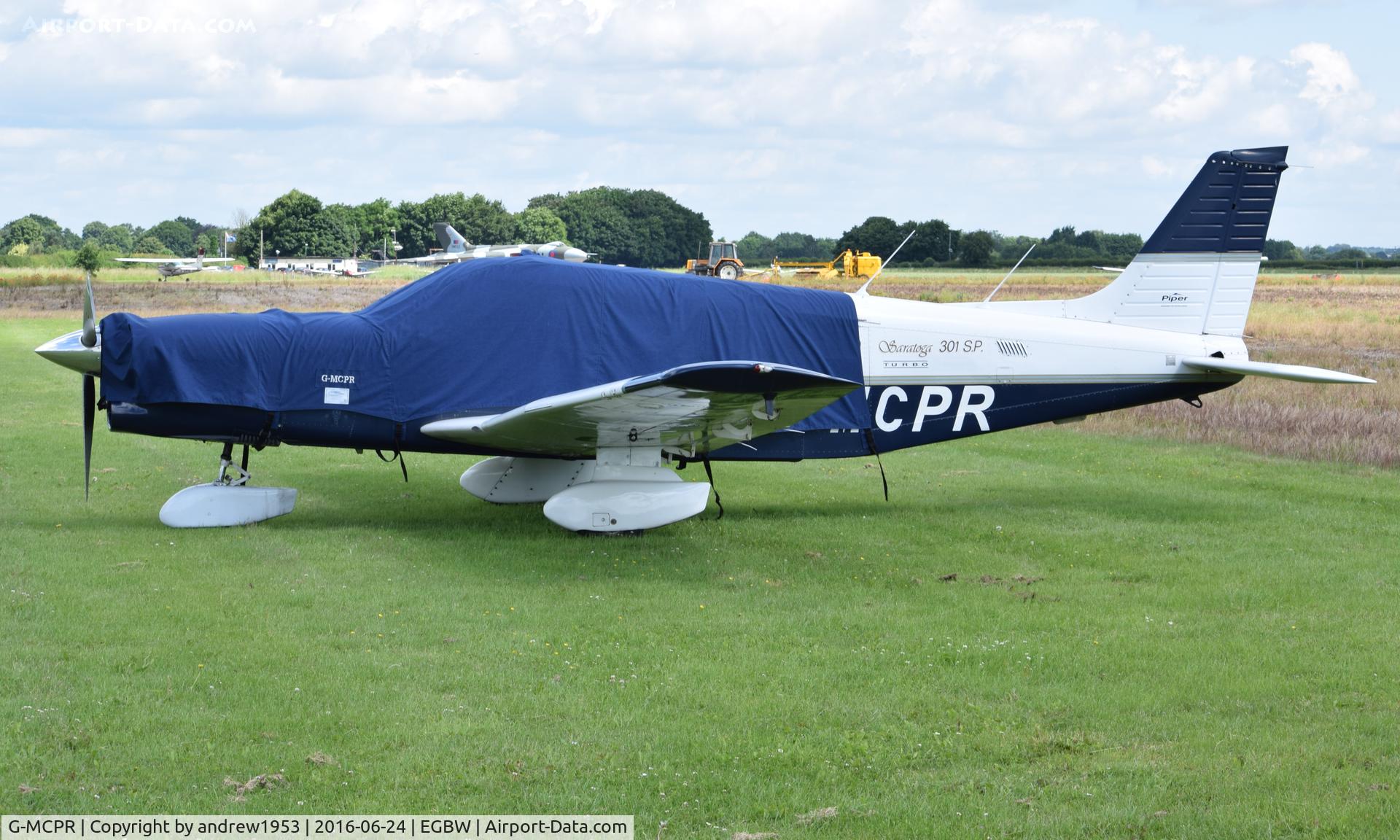 G-MCPR, 1980 Piper PA-32-301T Saratoga C/N 32-8024040, G-MCPR at Wellsbourne Mountford.