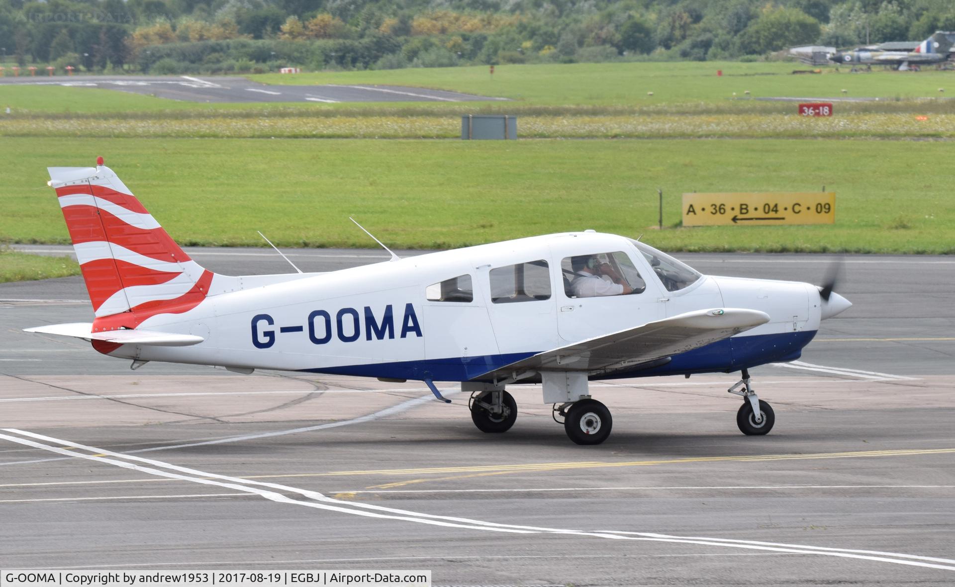 G-OOMA, 1981 Piper PA-28-161 Cherokee Warrior II C/N 28-8116030, G-OOMA at Gloucestershire Airport.