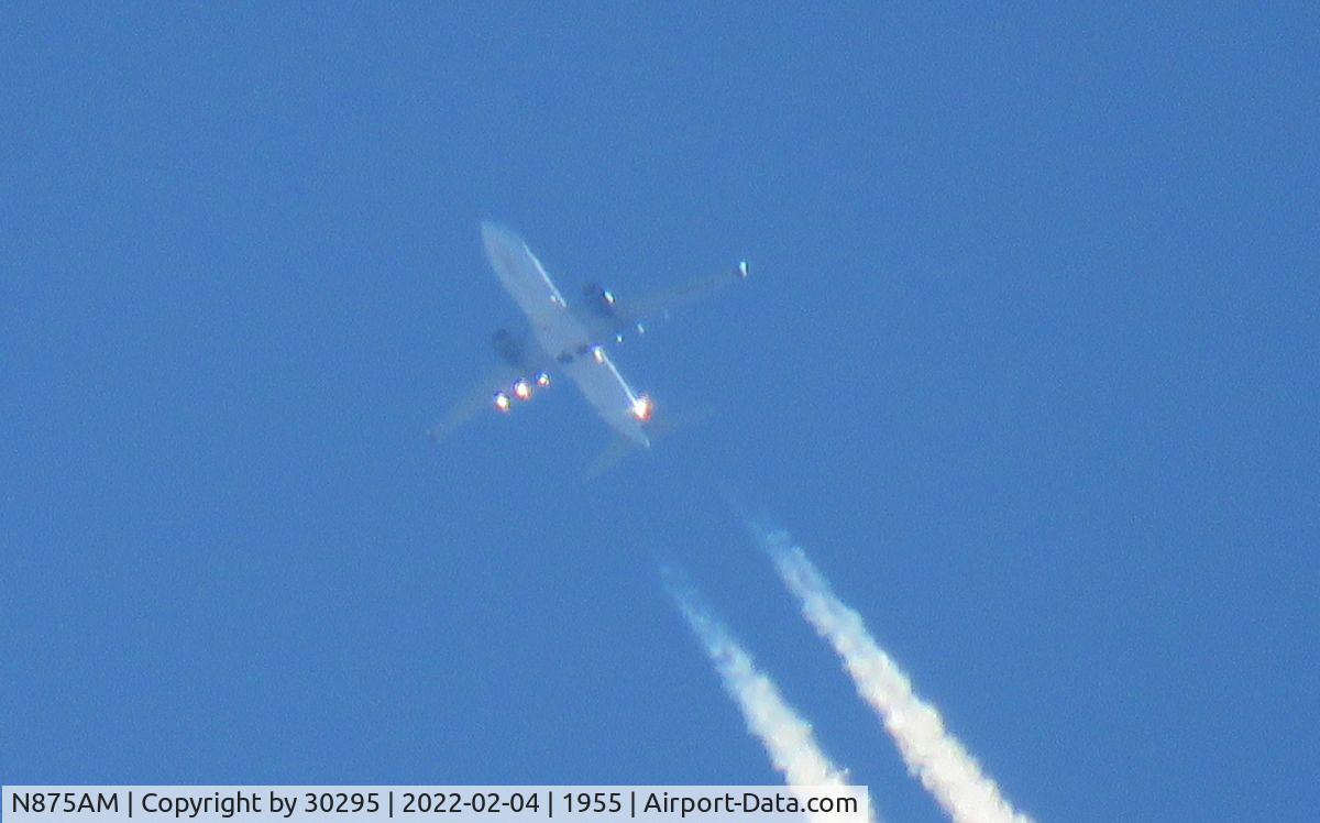N875AM, 2014 Boeing 737-852 C/N 36705, 38,000 ft @ 511 mph enroute to San Francisco