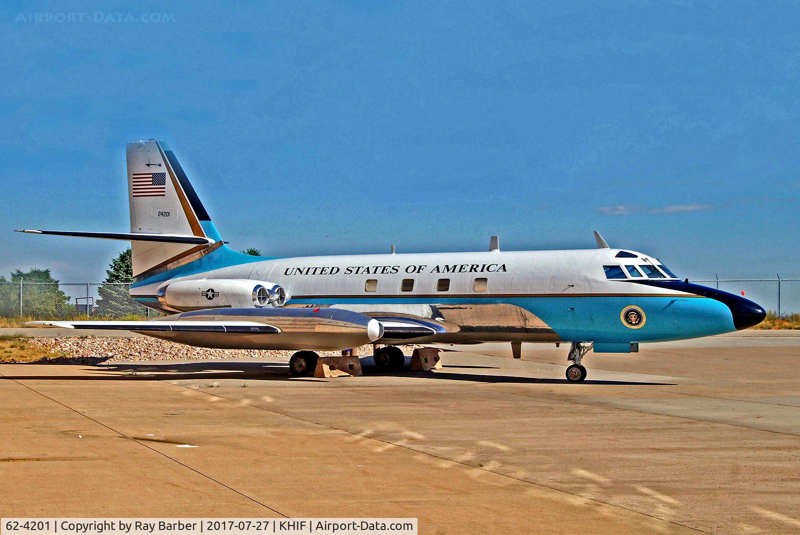 62-4201, 1963 Lockheed L-1329 (C-140B) Jetstar 6 C/N 5045, 62-4201   (24201) Lockheed VC-140B Jetstar [5045] (Ex United States Air Force / Hill Aerospace Museum) Hill AFB~N 27/07/2017
