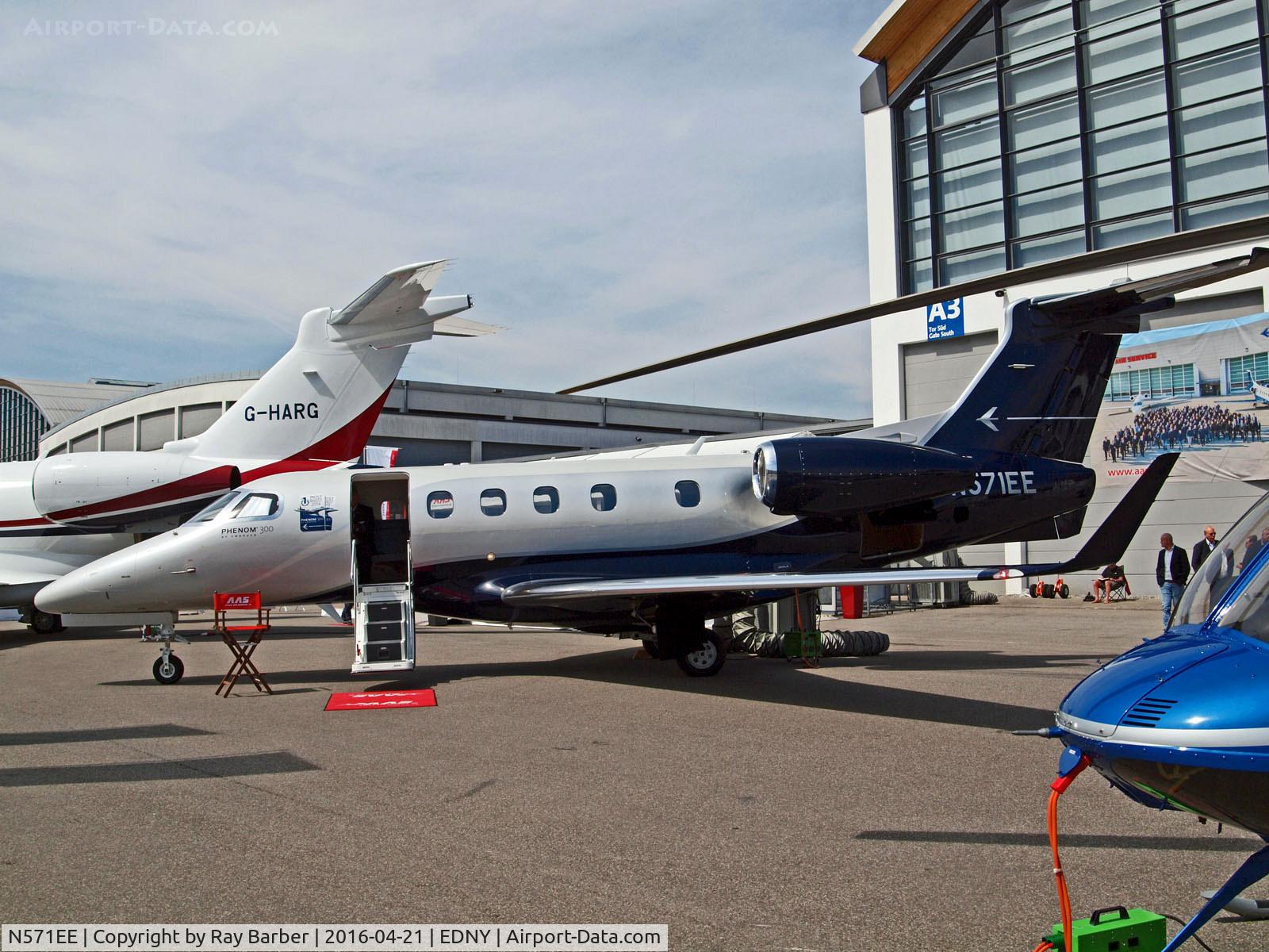 N571EE, 2015 Embraer EMB-505 Phenom 300 C/N 50500271, N571EE   Embraer EMB-505 Phenom 300 [50500271] (Embraer Executive Aircraft Inc) Friedrichshafen~D 21/04/2016