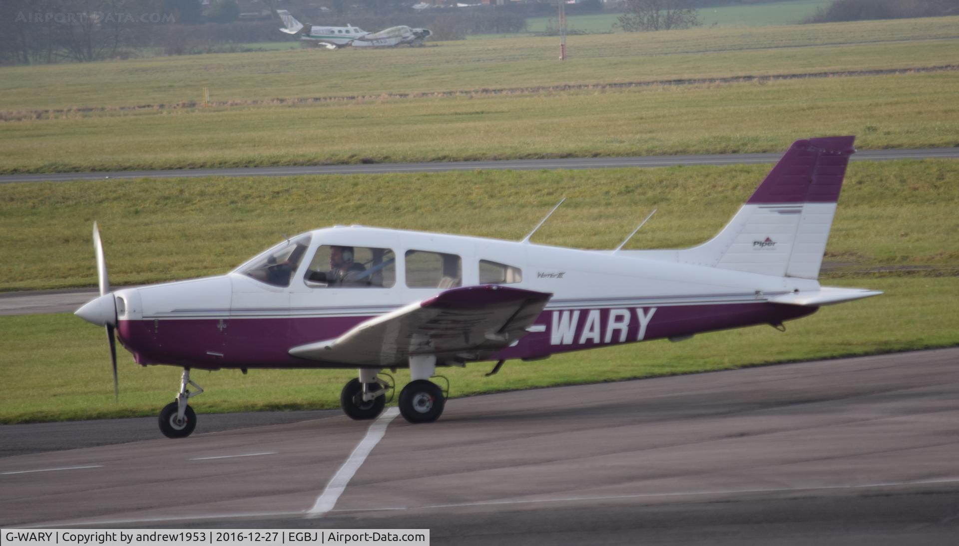 G-WARY, 1997 Piper PA-28-161 Cherokee Warrior III C/N 28-42024, G-WARY at Gloucestershire Airport.